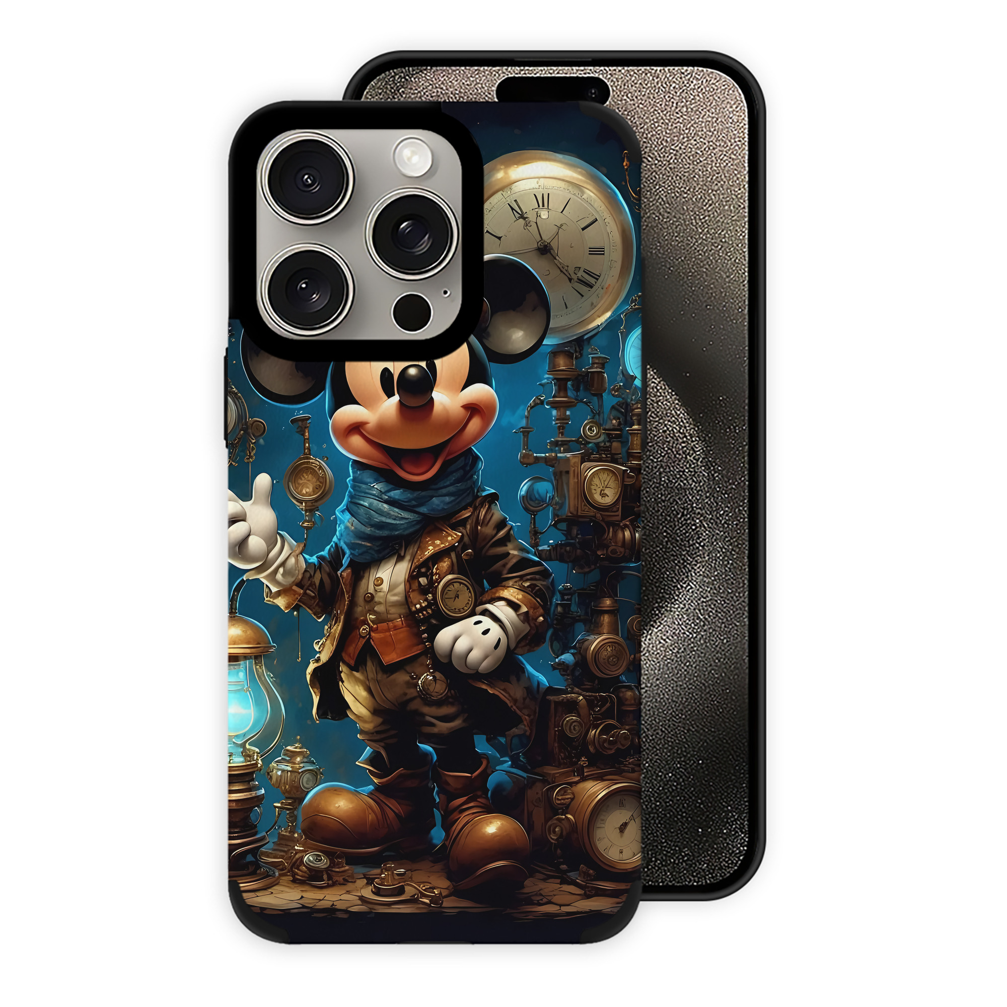 （画像用） ミッキーマウス Mickey Mouse 【iPhone15ProMax対応】 PUレザー スマホケース 耐衝撃＆黄変防止