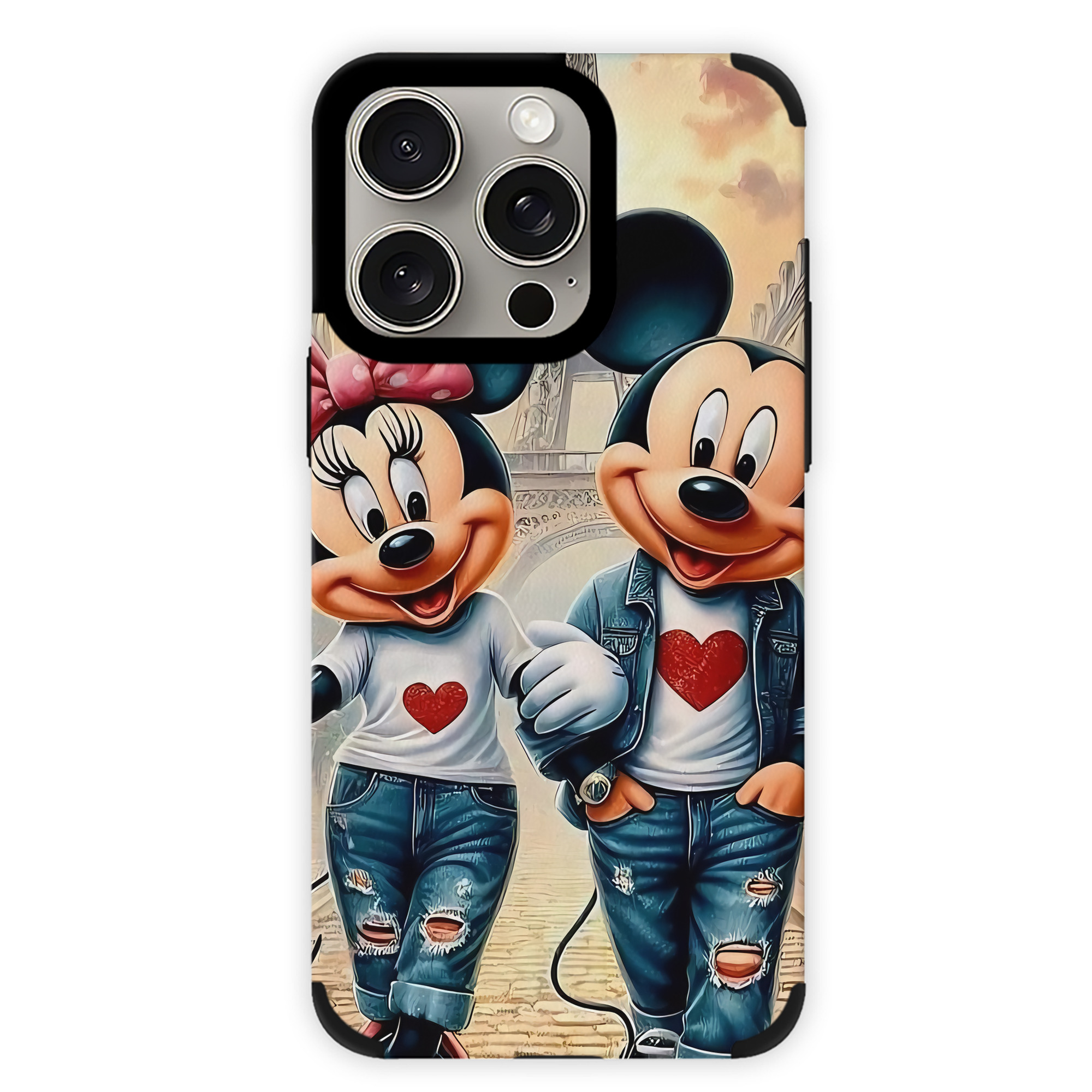 （画像用） ミッキーマウス Mickey Mouse 【iPhone15ProMax対応】 PUレザー スマホケース 耐衝撃＆黄変防止