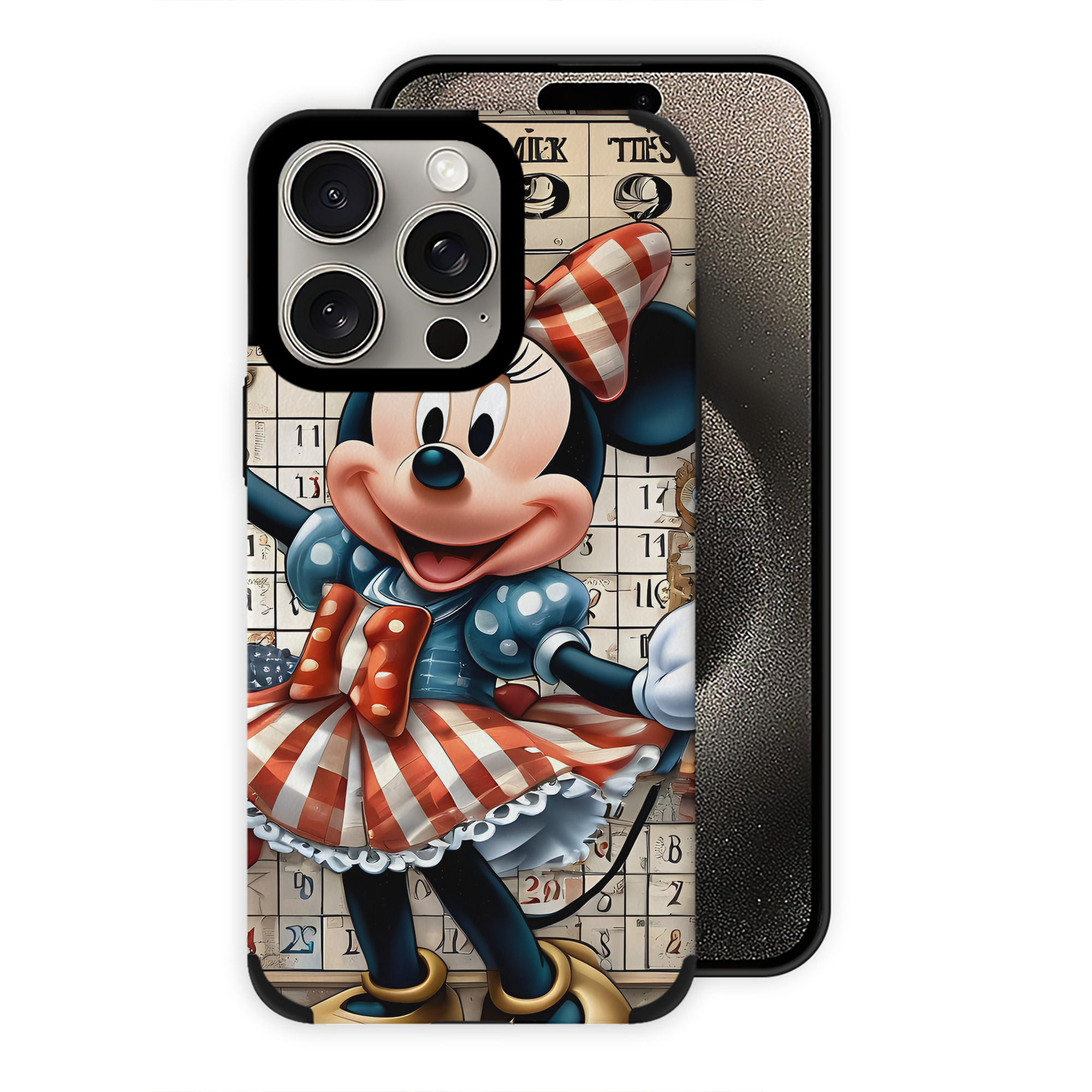 （画像用） ミッキーマウス Mickey Mouse 【iPhone15ProMax対応】 PUレザー スマホケース 耐衝撃＆黄変防止