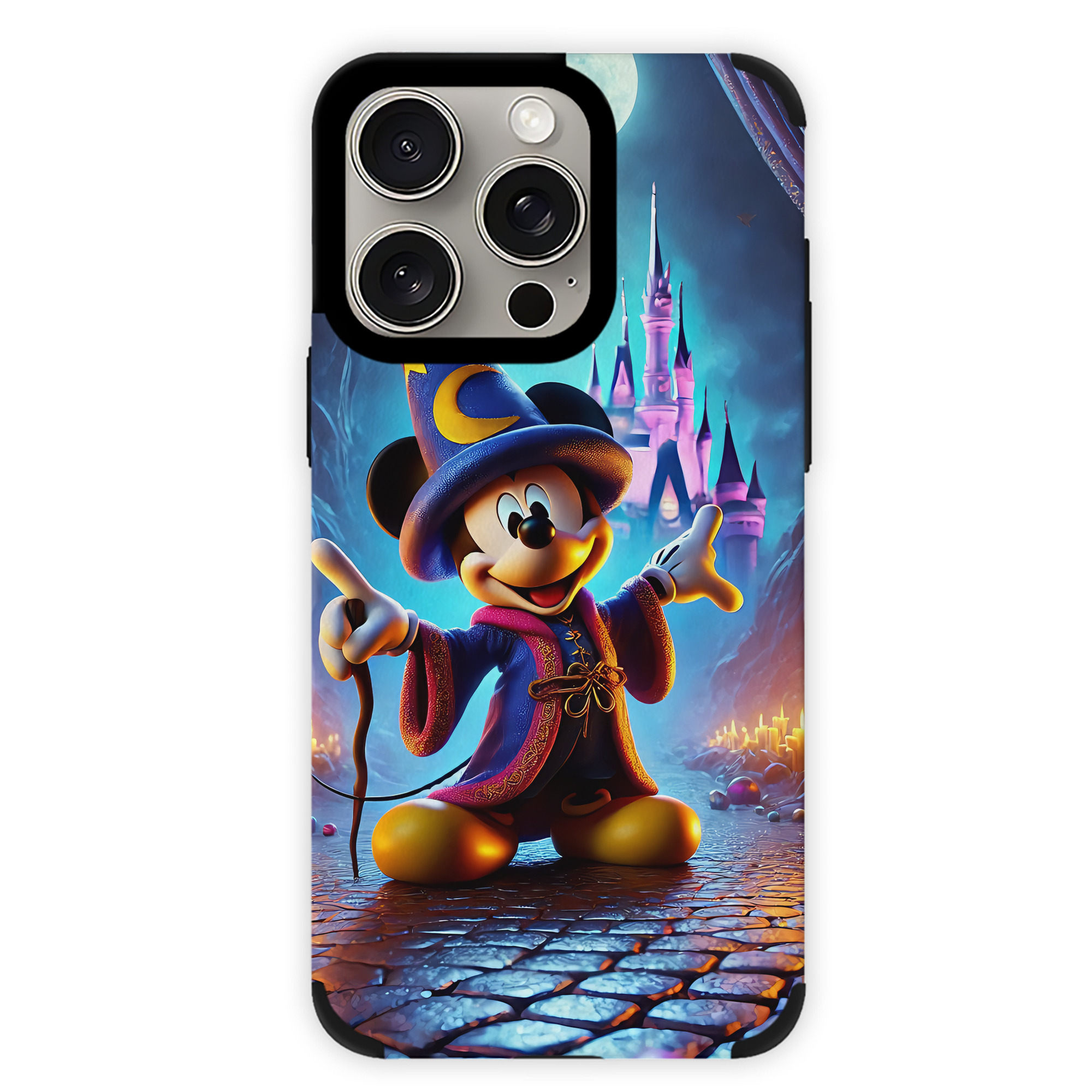 （画像用） ミッキーマウス Mickey Mouse 【iPhone15ProMax対応】 PUレザー スマホケース 耐衝撃＆黄変防止