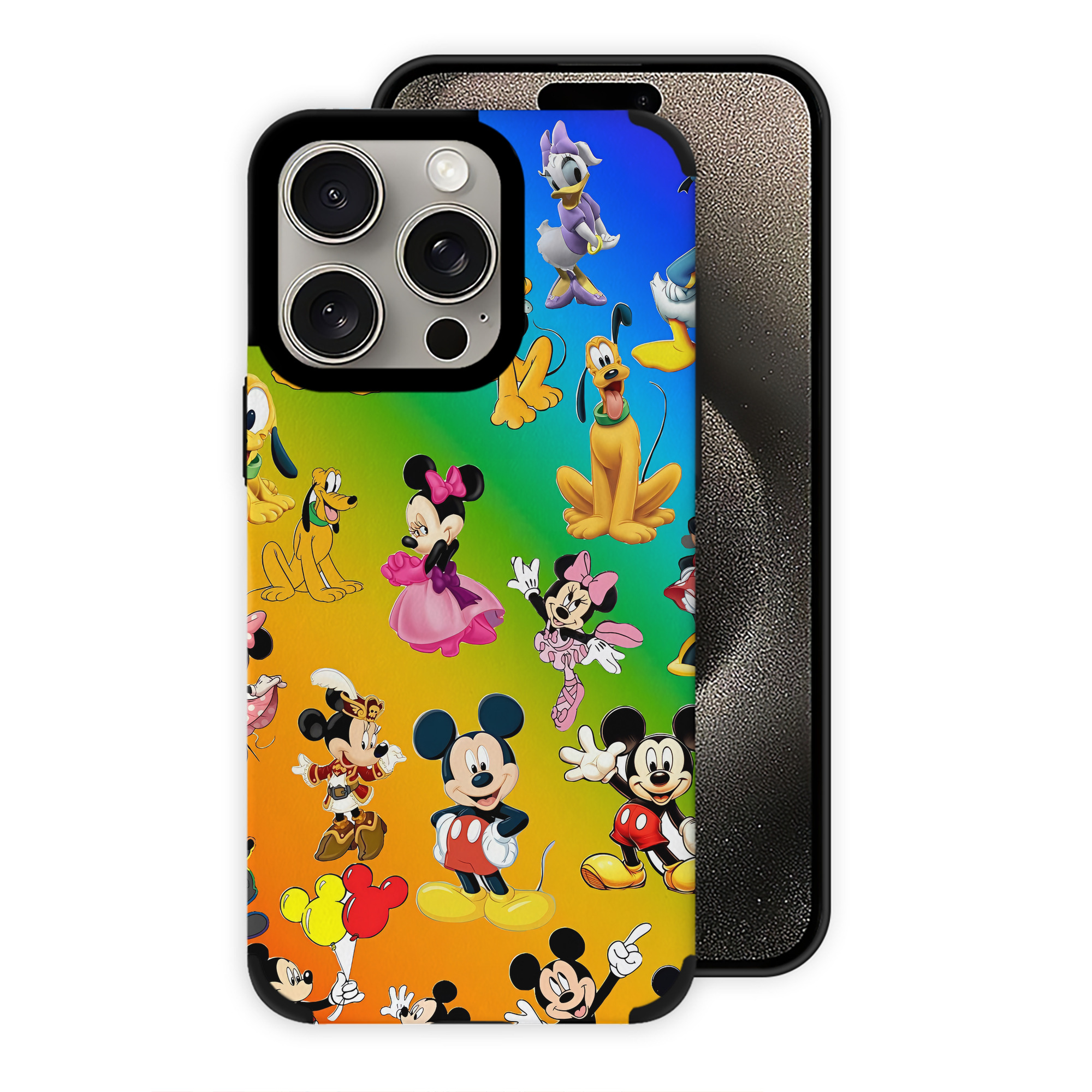 （画像用） ミッキーマウス Mickey Mouse 【iPhone15ProMax対応】 PUレザー スマホケース 耐衝撃＆黄変防止