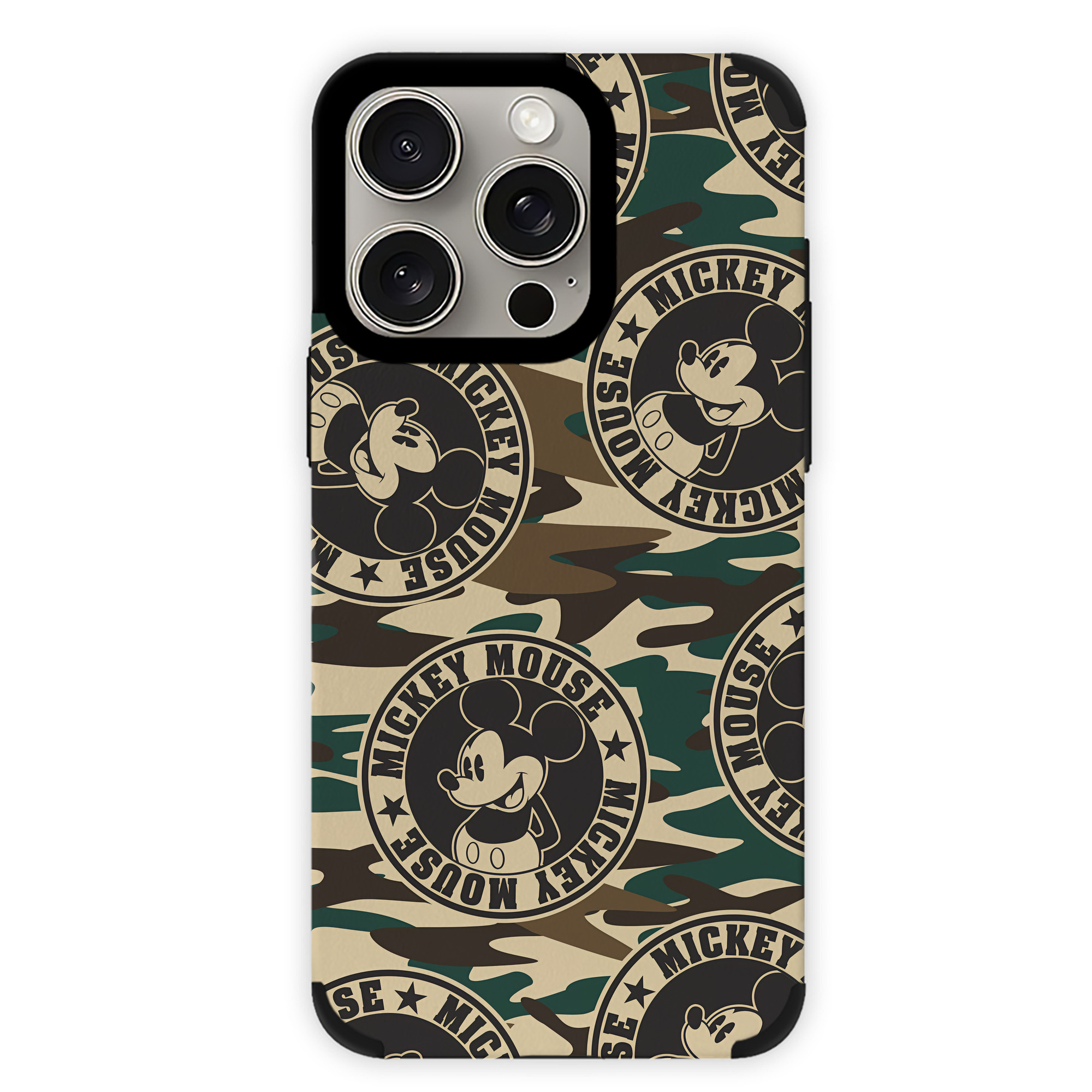 （画像用） ミッキーマウス Mickey Mouse 【iPhone15ProMax対応】 PUレザー スマホケース 耐衝撃＆黄変防止