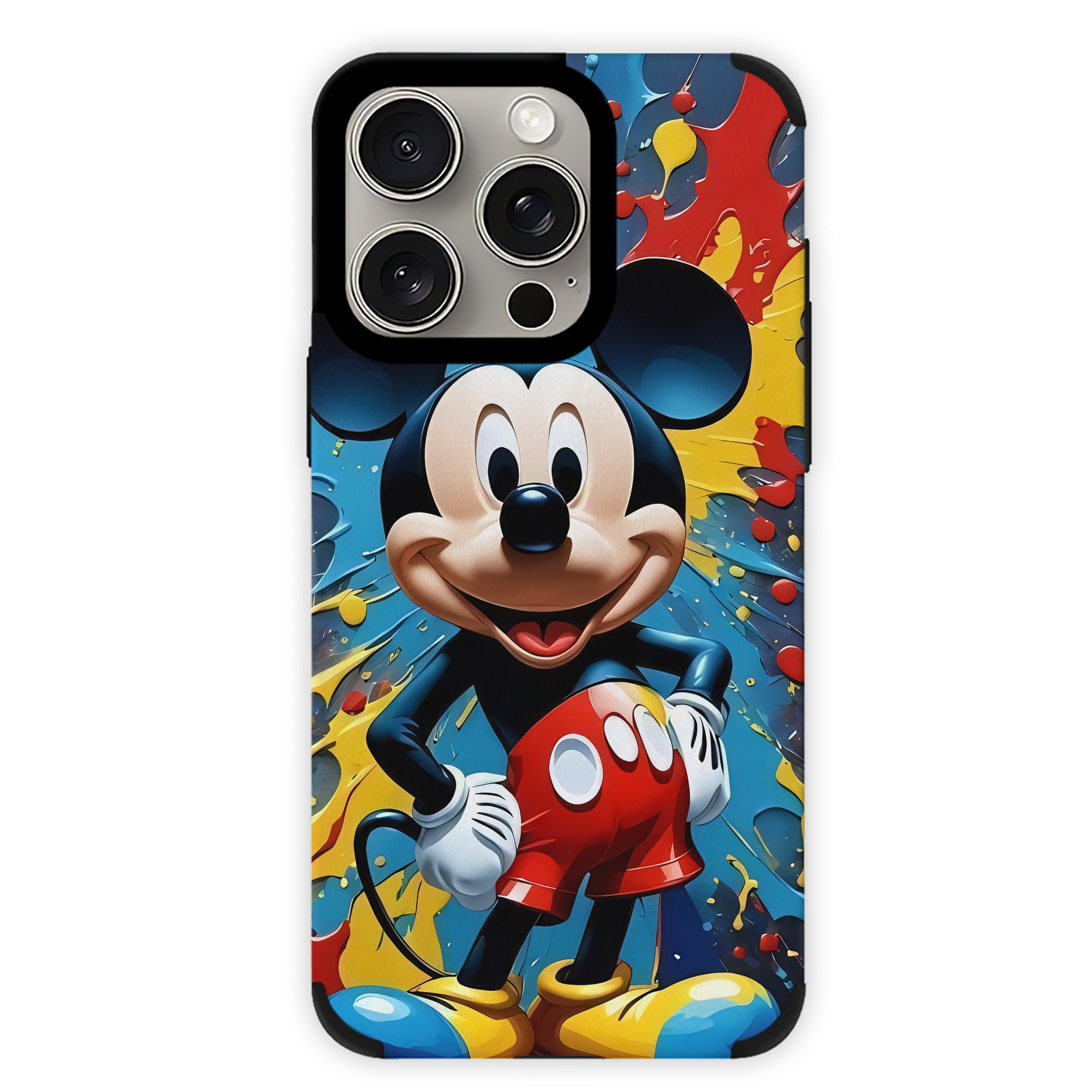 （画像用） ミッキーマウス Mickey Mouse 【iPhone15ProMax対応】 PUレザー スマホケース 耐衝撃＆黄変防止