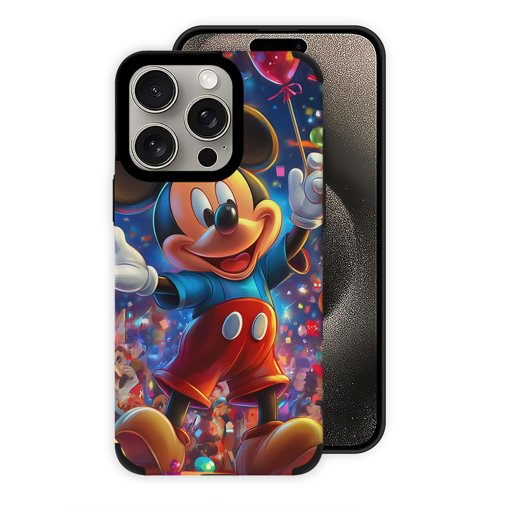 （画像用） ミッキーマウス Mickey Mouse 【iPhone15ProMax対応】 PUレザー スマホケース 耐衝撃＆黄変防止
