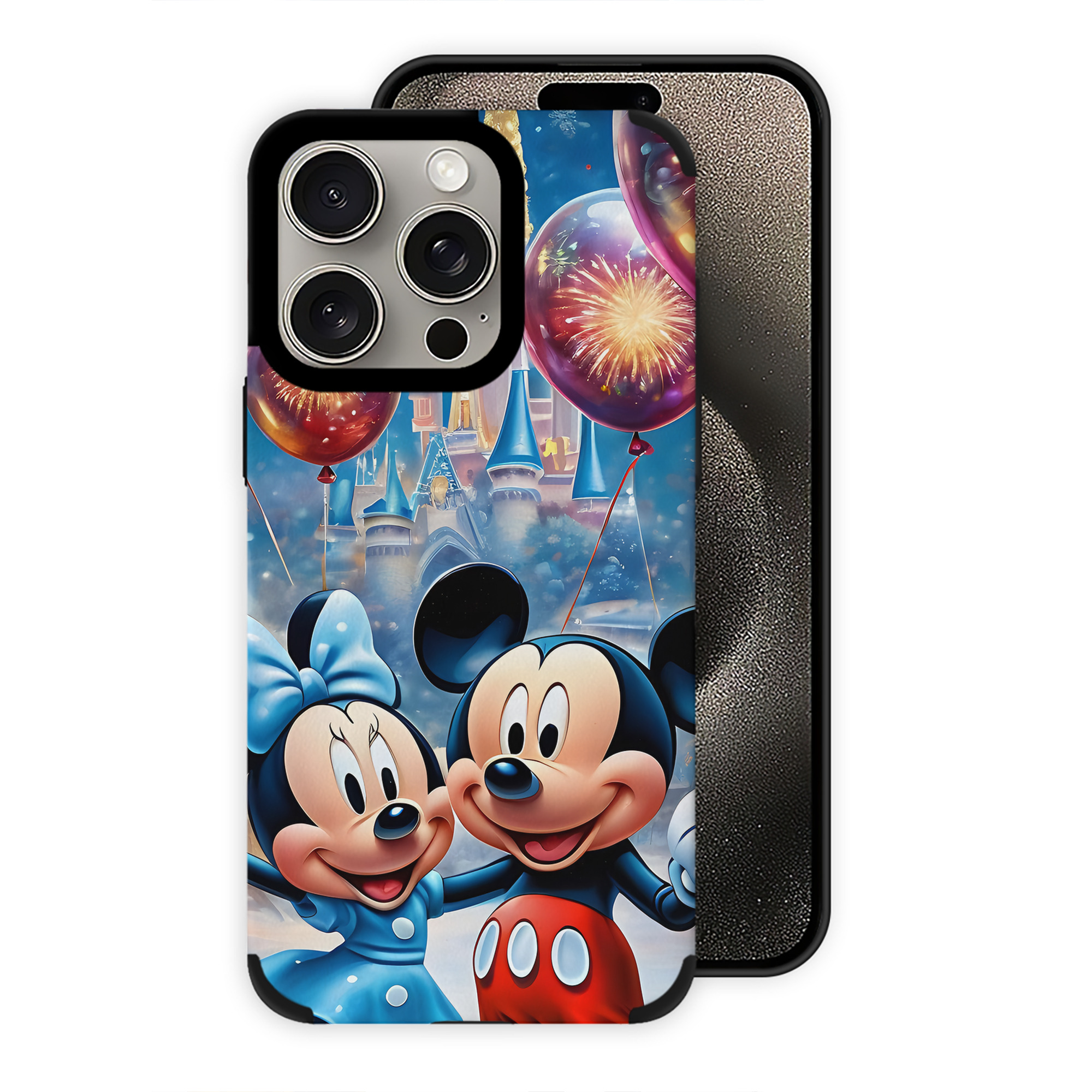 （画像用） ミッキーマウス Mickey Mouse 【iPhone15ProMax対応】 PUレザー スマホケース 耐衝撃＆黄変防止