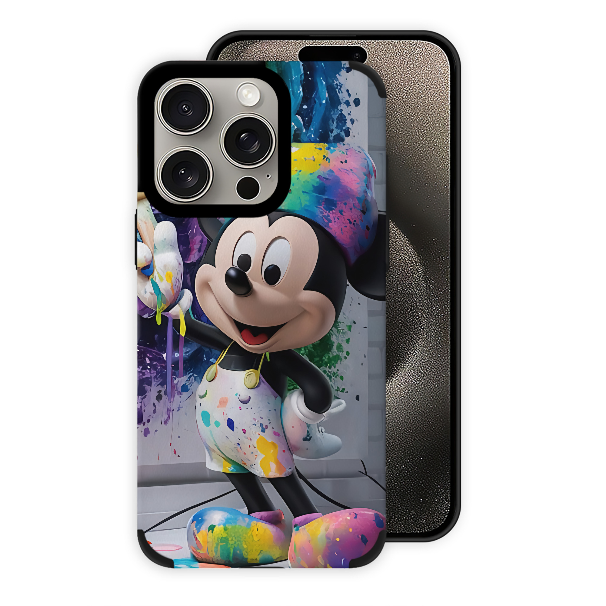 （画像用） ミッキーマウス Mickey Mouse 【iPhone15ProMax対応】 PUレザー スマホケース 耐衝撃＆黄変防止