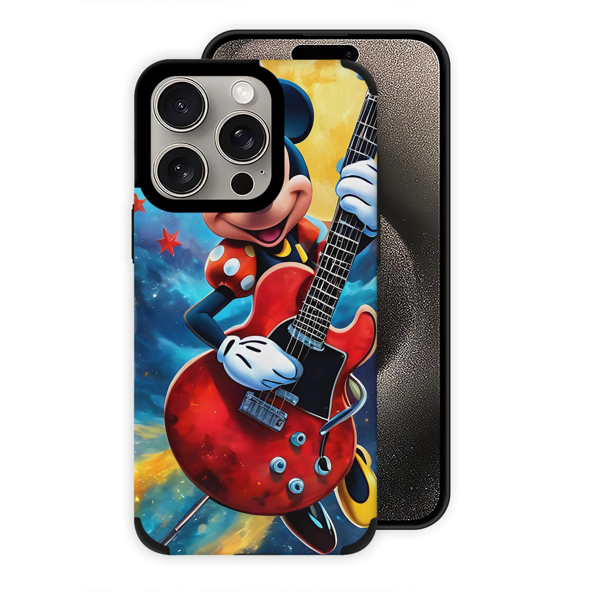 （画像用） ミッキーマウス Mickey Mouse 【iPhone15ProMax対応】 PUレザー スマホケース 耐衝撃＆黄変防止