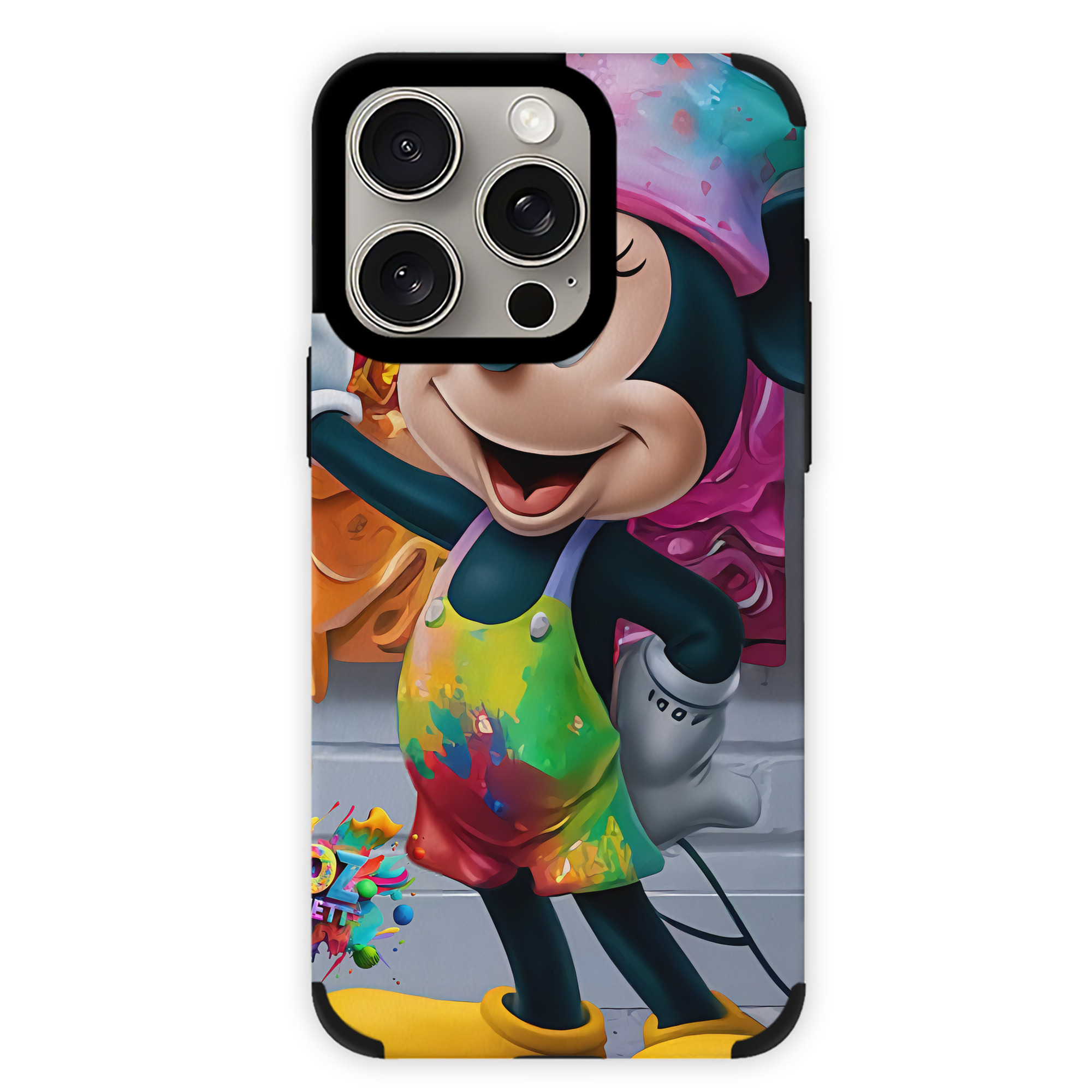 （画像用） ミッキーマウス Mickey Mouse 【iPhone15ProMax対応】 PUレザー スマホケース 耐衝撃＆黄変防止