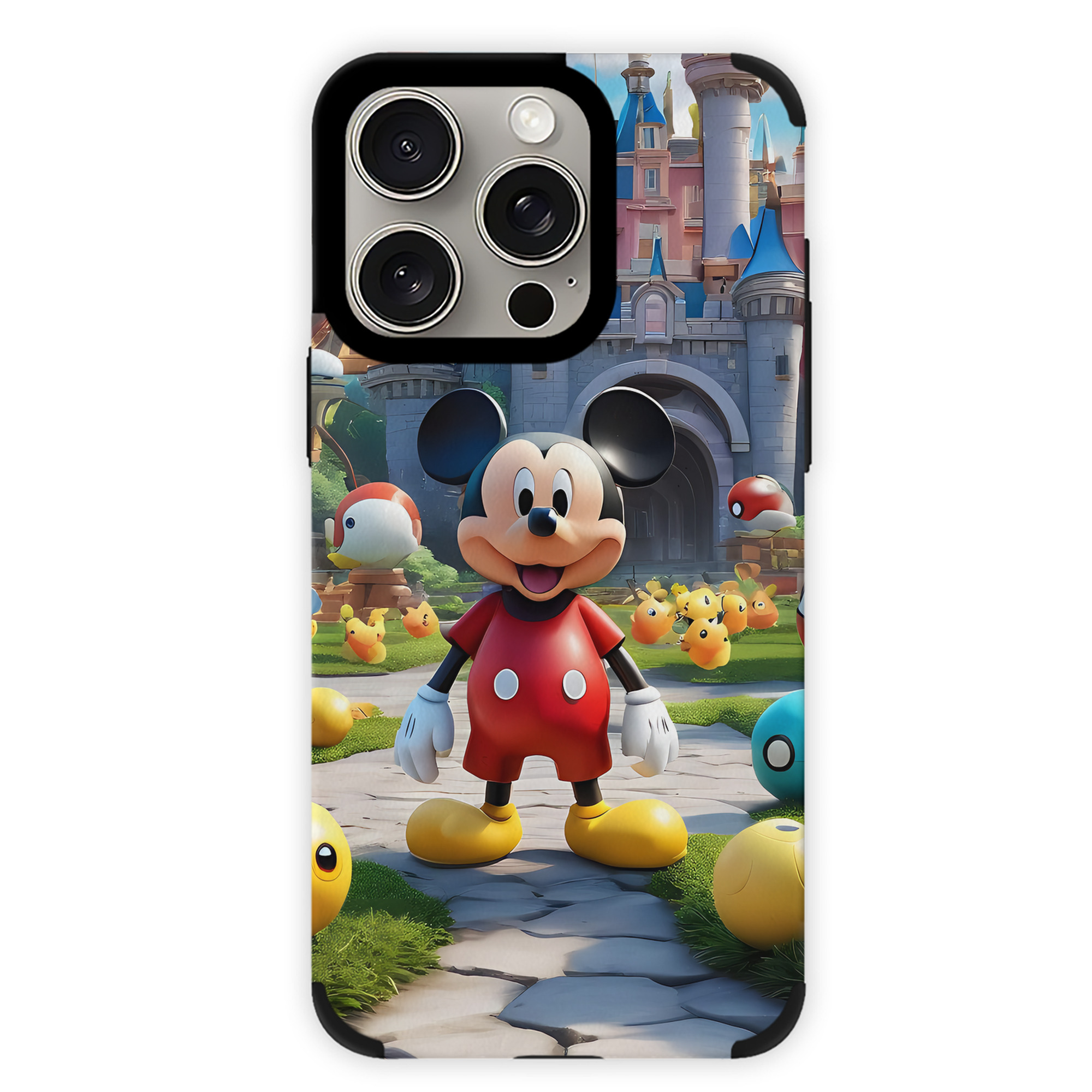 （画像用） ミッキーマウス Mickey Mouse 【iPhone15ProMax対応】 PUレザー スマホケース 耐衝撃＆黄変防止