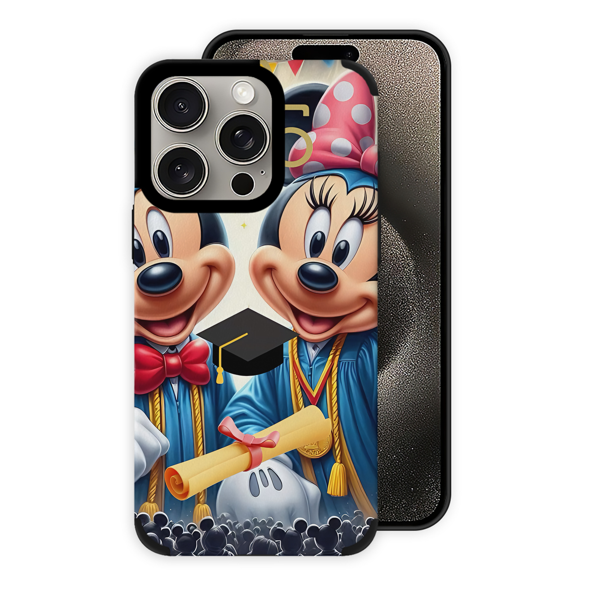 （画像用） ミッキーマウス Mickey Mouse 【iPhone15ProMax対応】 PUレザー スマホケース 耐衝撃＆黄変防止