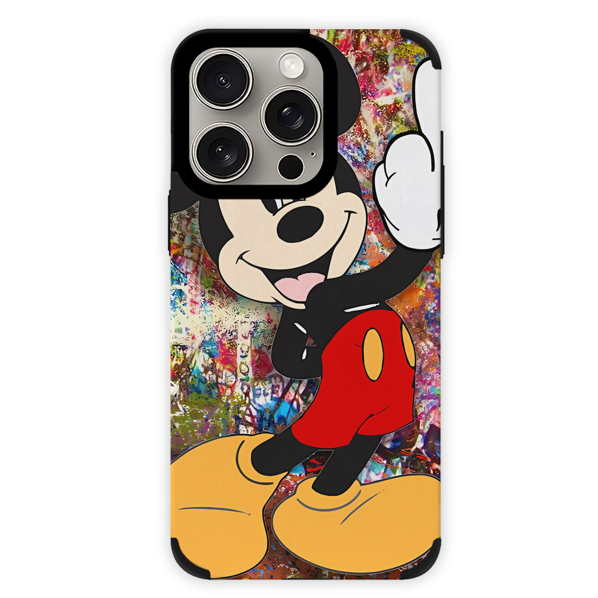 （画像用） ミッキーマウス Mickey Mouse 【iPhone15ProMax対応】 PUレザー スマホケース 耐衝撃＆黄変防止