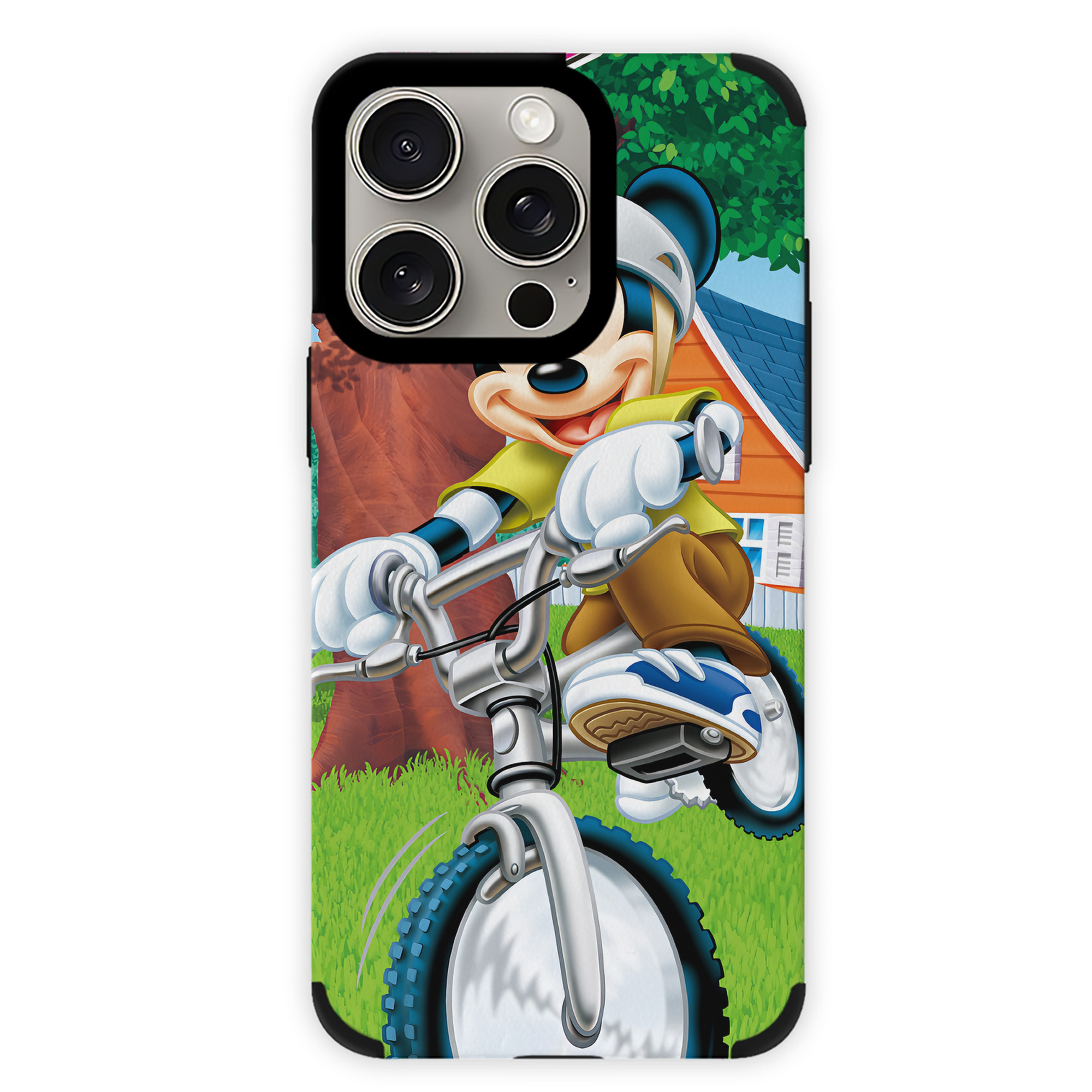 （画像用） ミッキーマウス Mickey Mouse 【iPhone15ProMax対応】 PUレザー スマホケース 耐衝撃＆黄変防止