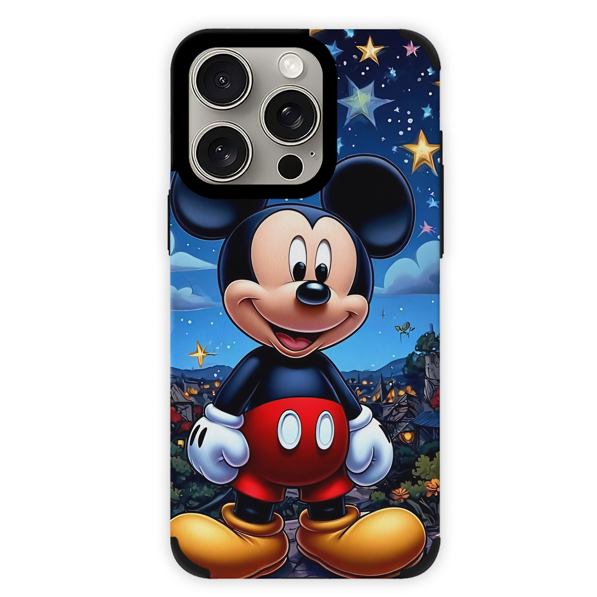 （画像用） ミッキーマウス Mickey Mouse 【iPhone15ProMax対応】 PUレザー スマホケース 耐衝撃＆黄変防止