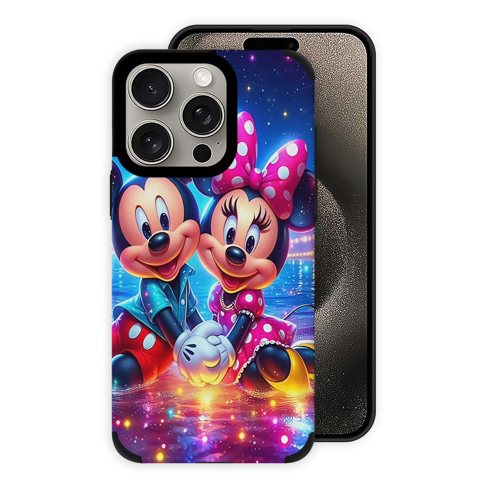 （画像用） ミッキーマウス Mickey Mouse 【iPhone15ProMax対応】 PUレザー スマホケース 耐衝撃＆黄変防止