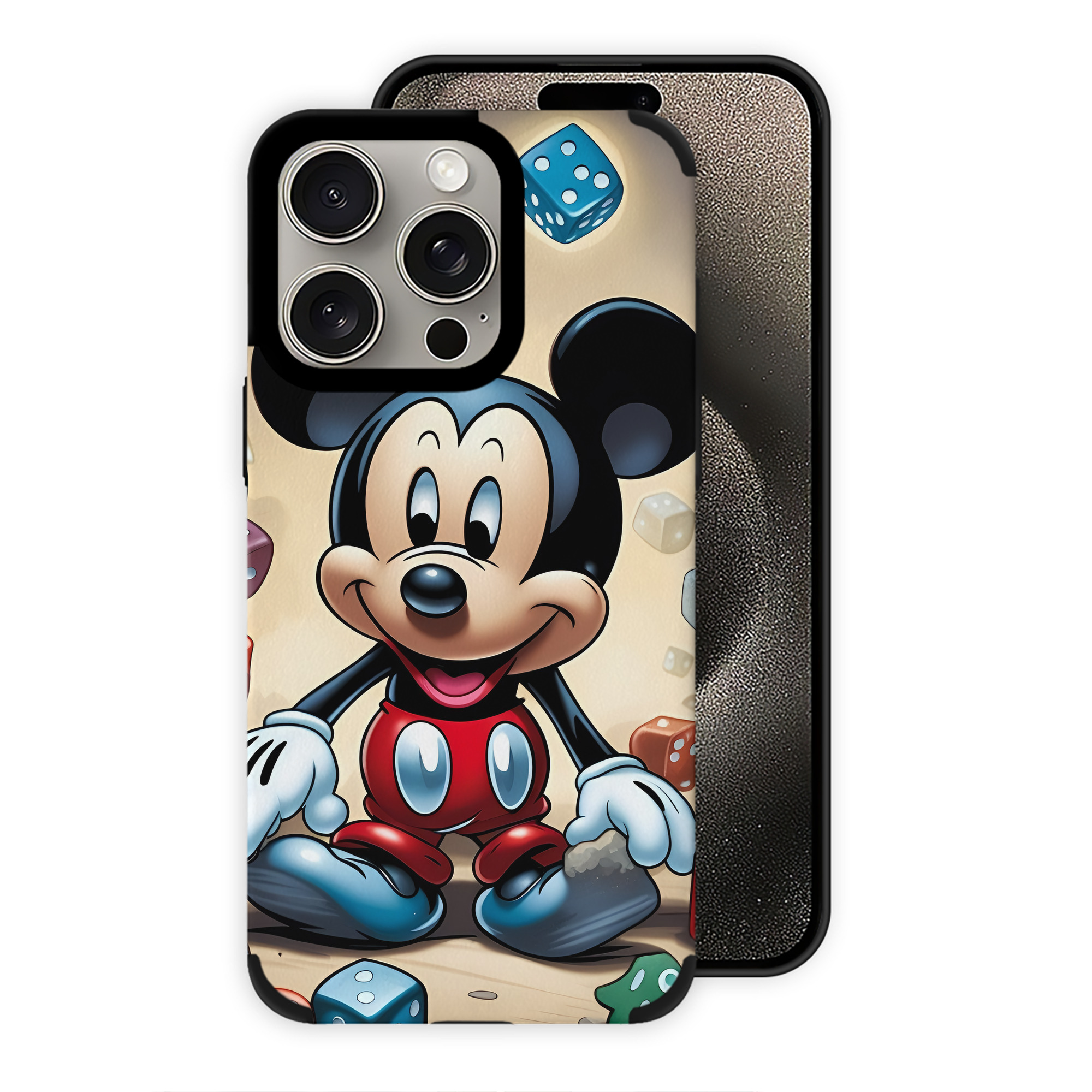 （画像用） ミッキーマウス Mickey Mouse 【iPhone15ProMax対応】 PUレザー スマホケース 耐衝撃＆黄変防止