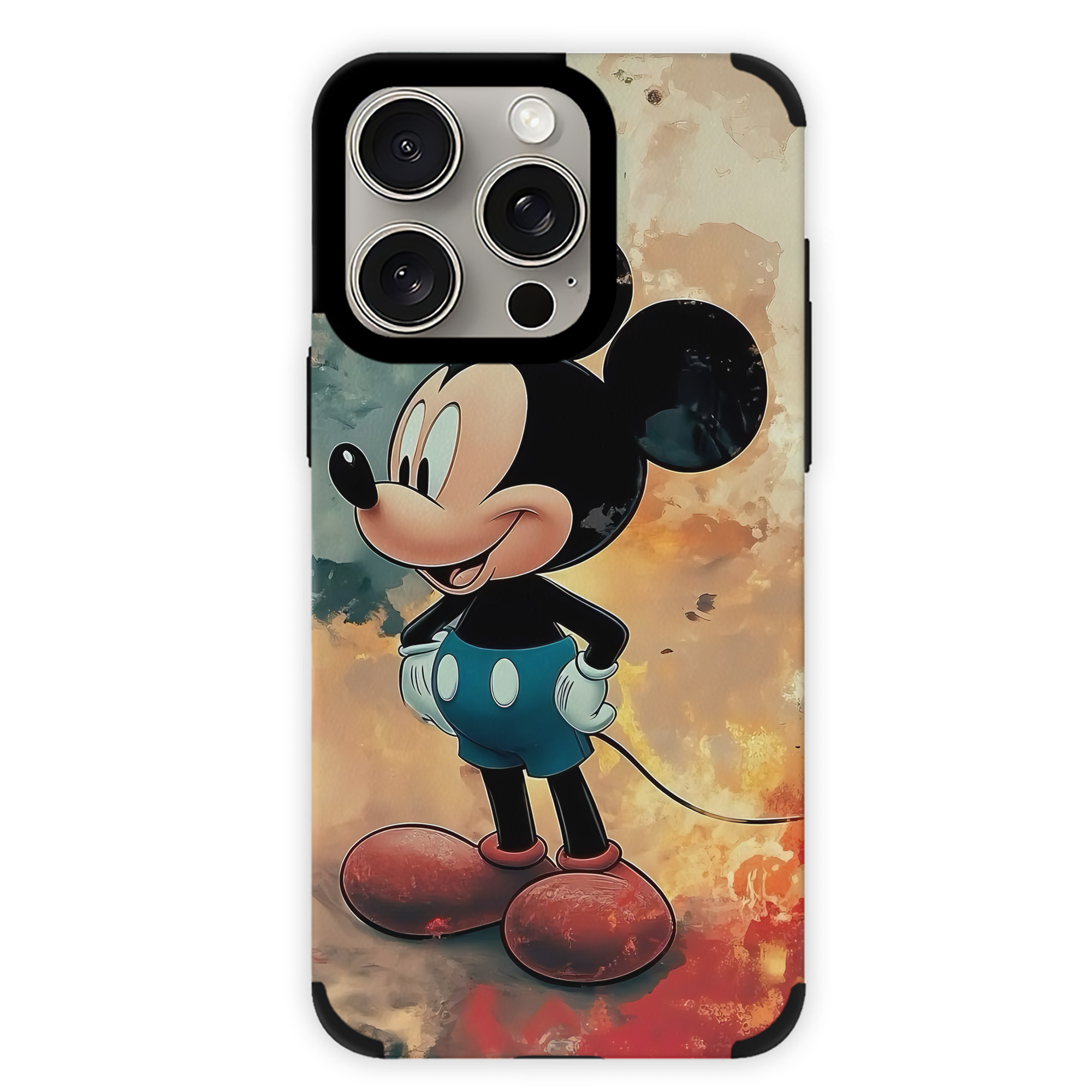 （画像用） ミッキーマウス Mickey Mouse 【iPhone15ProMax対応】 PUレザー スマホケース 耐衝撃＆黄変防止