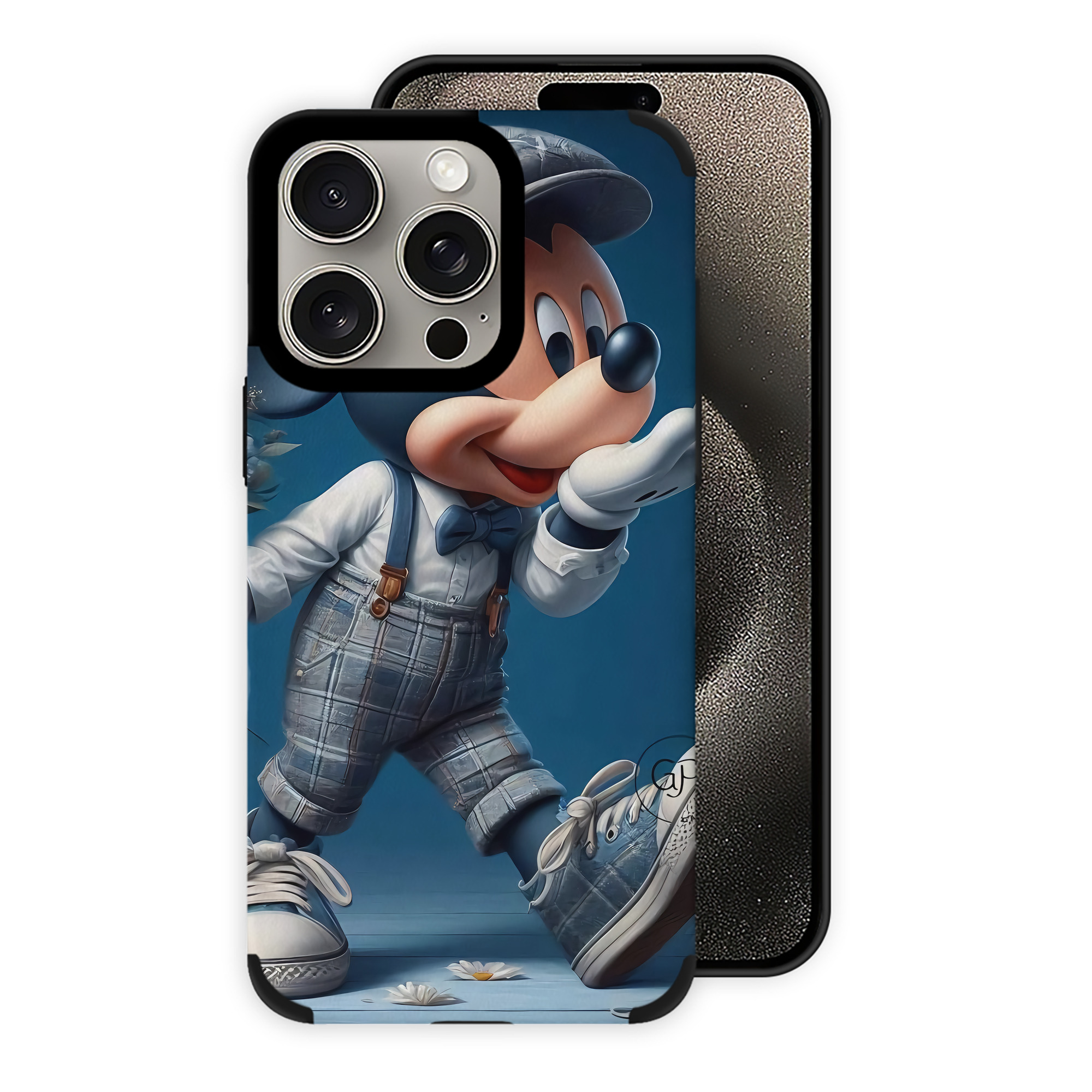 （画像用） ミッキーマウス Mickey Mouse 【iPhone15ProMax対応】 PUレザー スマホケース 耐衝撃＆黄変防止