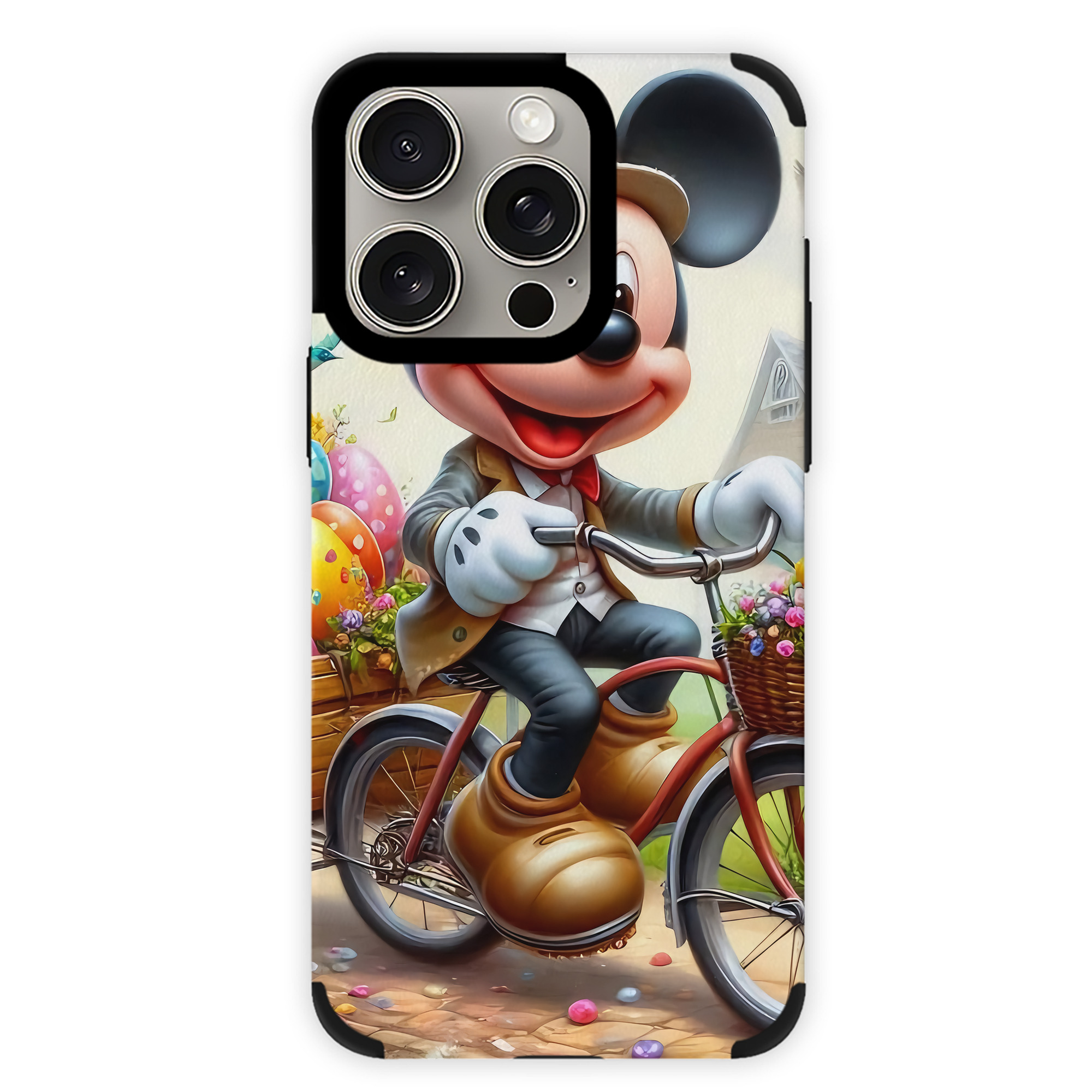 （画像用） ミッキーマウス Mickey Mouse 【iPhone15ProMax対応】 PUレザー スマホケース 耐衝撃＆黄変防止