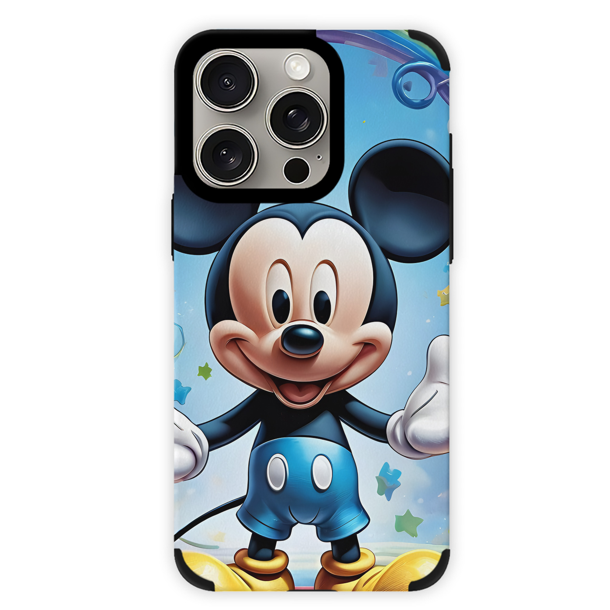 （画像用） ミッキーマウス Mickey Mouse 【iPhone15ProMax対応】 PUレザー スマホケース 耐衝撃＆黄変防止