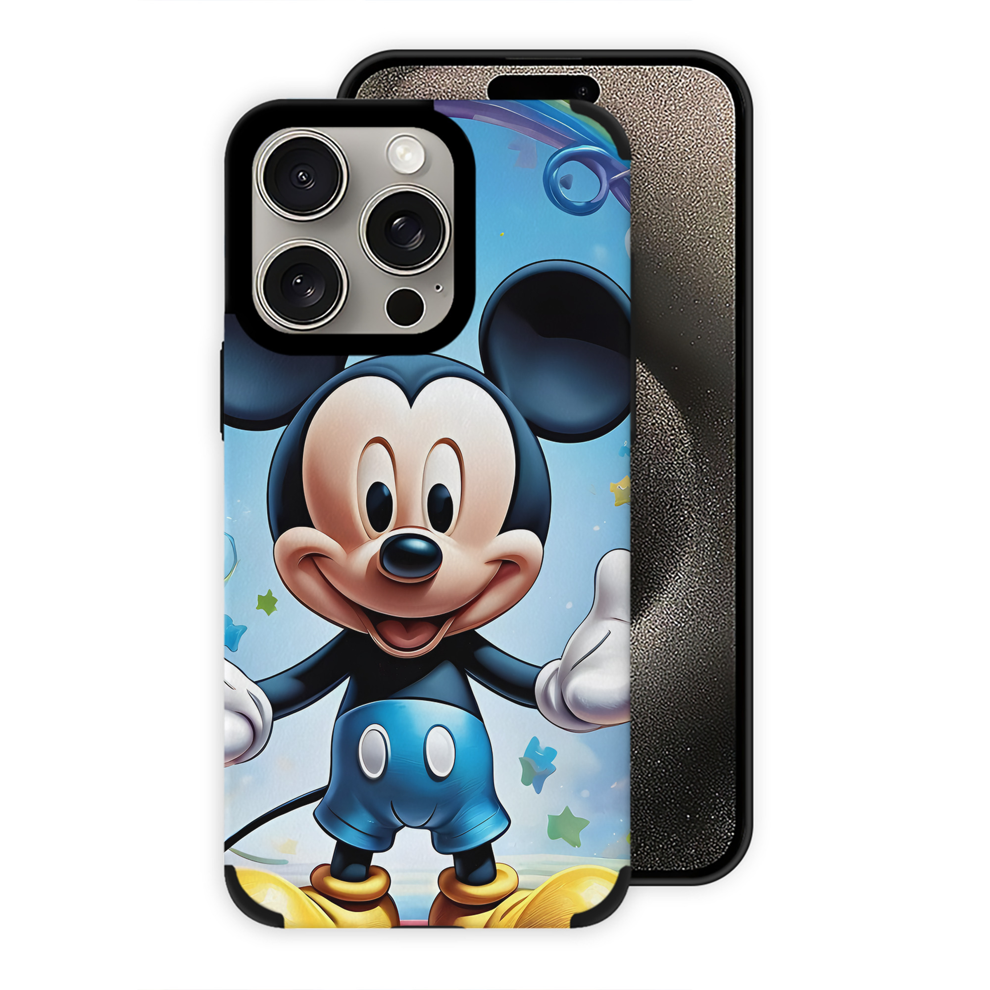 ミッキーマウス Mickey Mouse 【iPhone15ProMax対応】 PUレザー スマホケース 耐衝撃＆黄変防止
