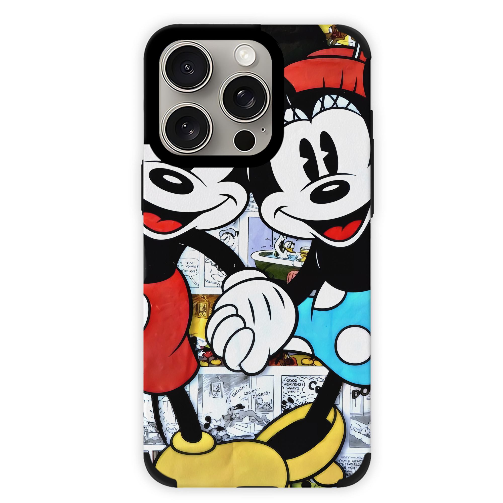 （画像用） ミッキーマウス Mickey Mouse 【iPhone15ProMax対応】 PUレザー スマホケース 耐衝撃＆黄変防止
