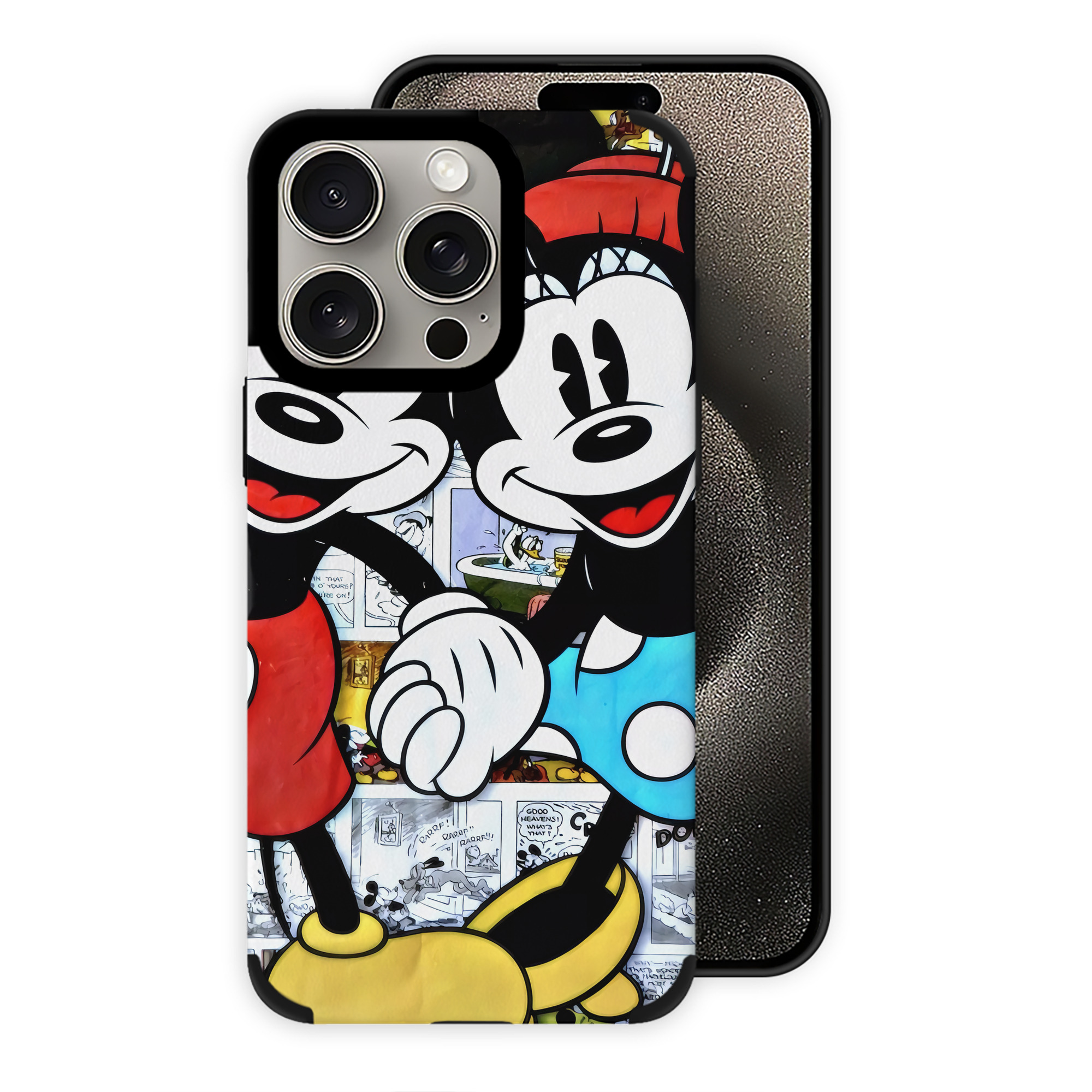 （画像用） ミッキーマウス Mickey Mouse 【iPhone15ProMax対応】 PUレザー スマホケース 耐衝撃＆黄変防止
