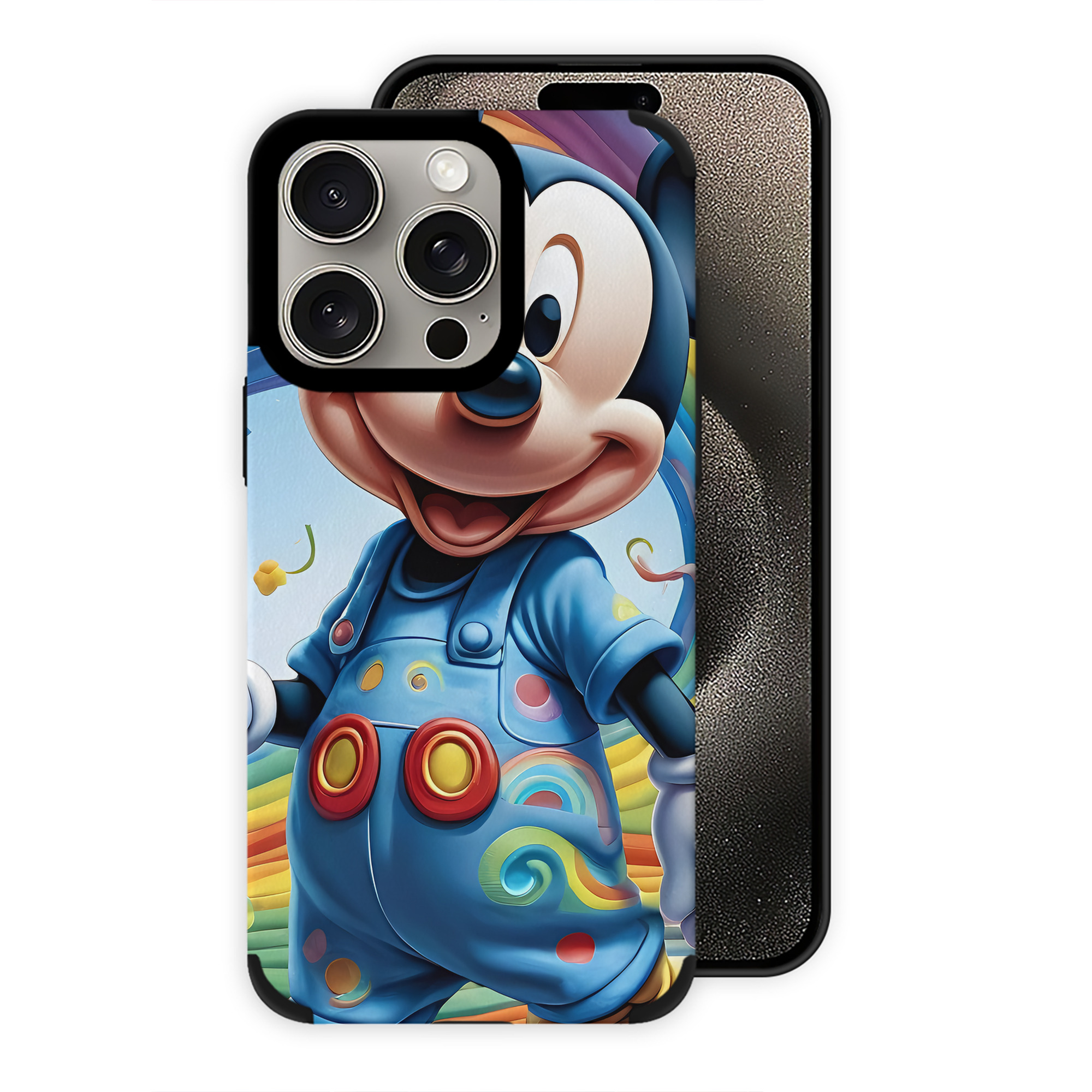 （画像用） ミッキーマウス Mickey Mouse 【iPhone15ProMax対応】 PUレザー スマホケース 耐衝撃＆黄変防止