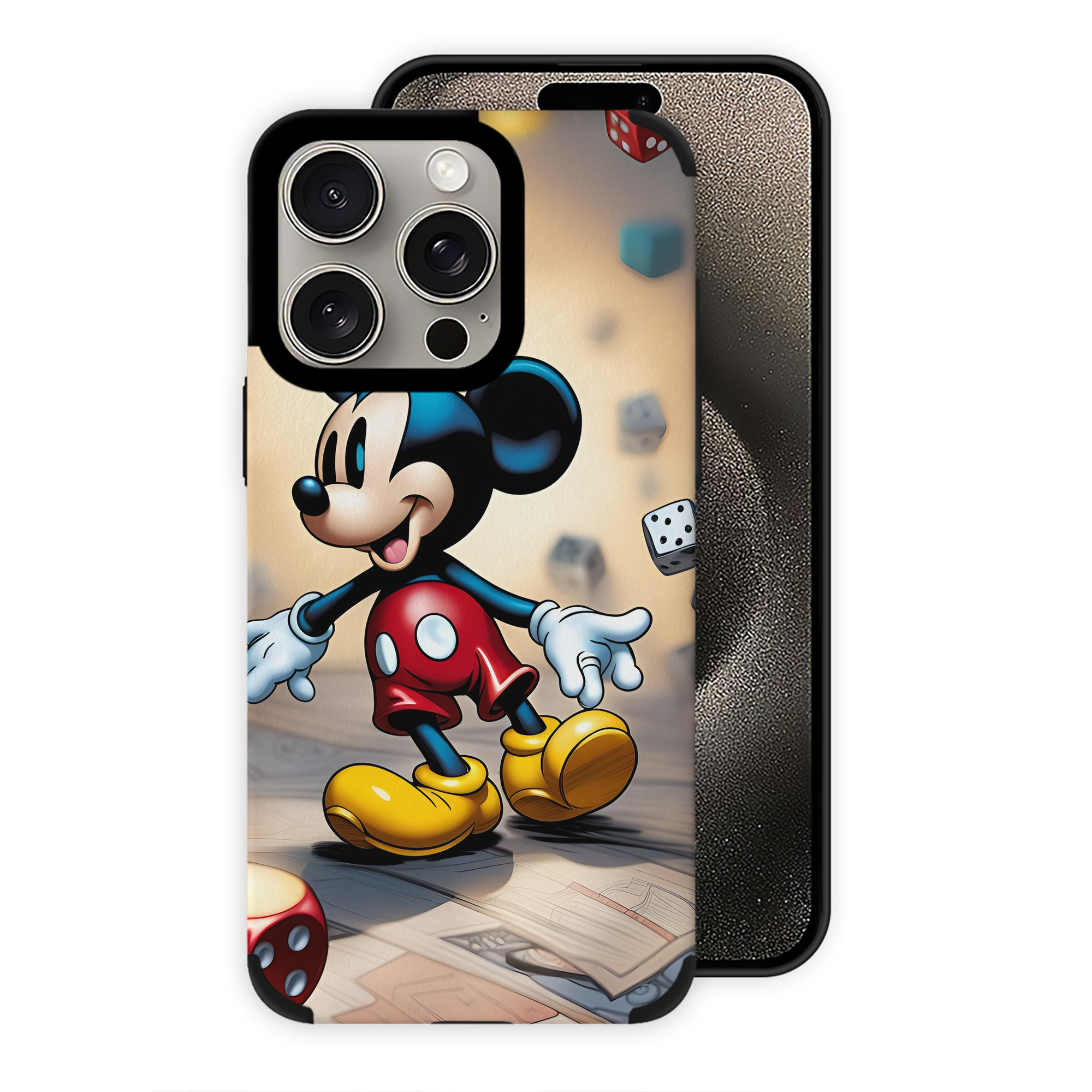 （画像用） ミッキーマウス Mickey Mouse 【iPhone15ProMax対応】 PUレザー スマホケース 耐衝撃＆黄変防止