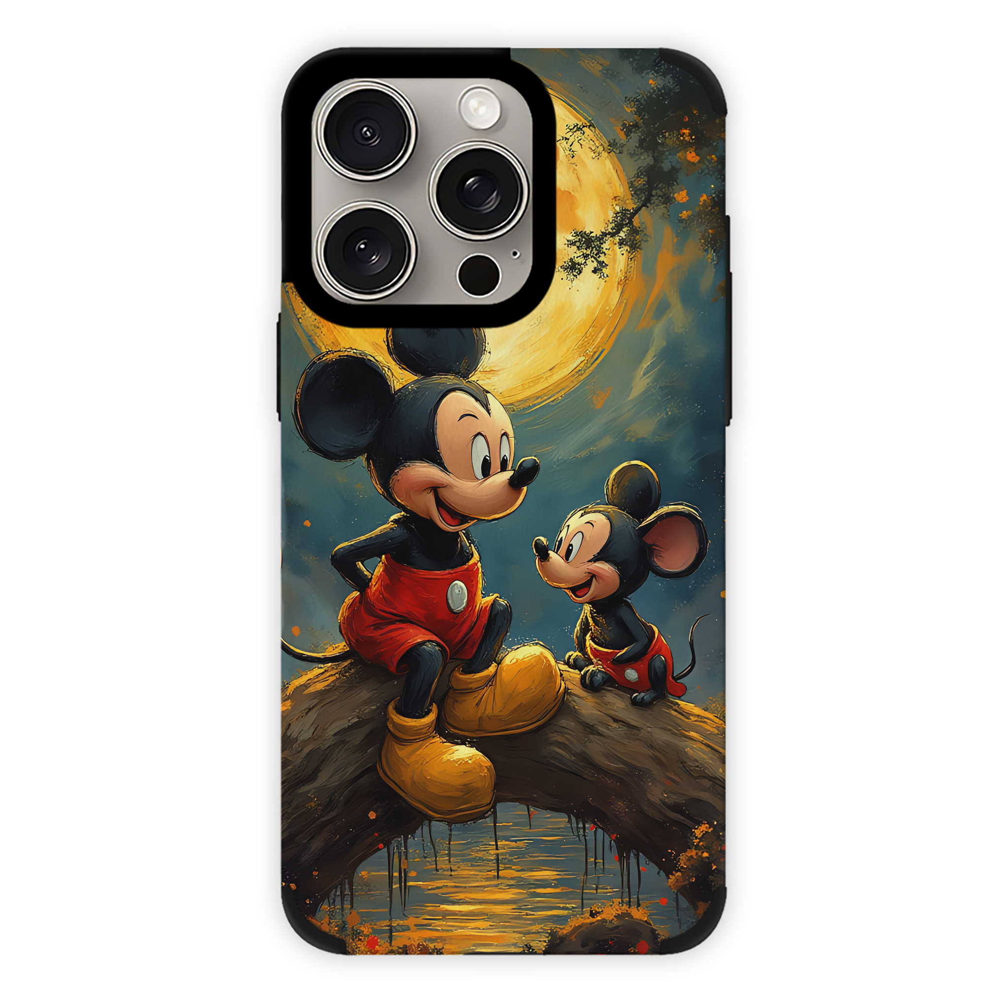 （画像用） ミッキーマウス Mickey Mouse 【iPhone15ProMax対応】 PUレザー スマホケース 耐衝撃＆黄変防止