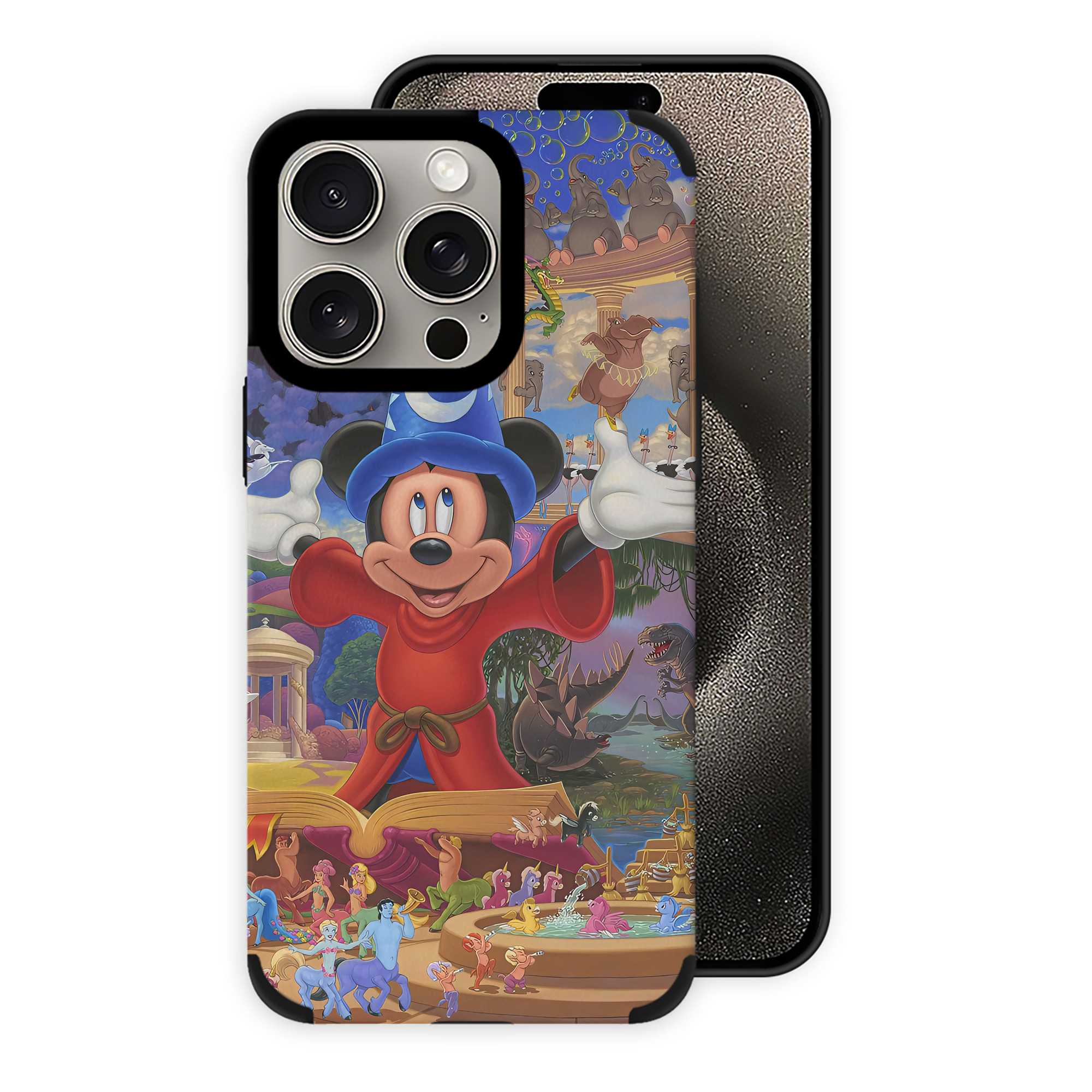 （画像用） ミッキーマウス Mickey Mouse 【iPhone15ProMax対応】 PUレザー スマホケース 耐衝撃＆黄変防止