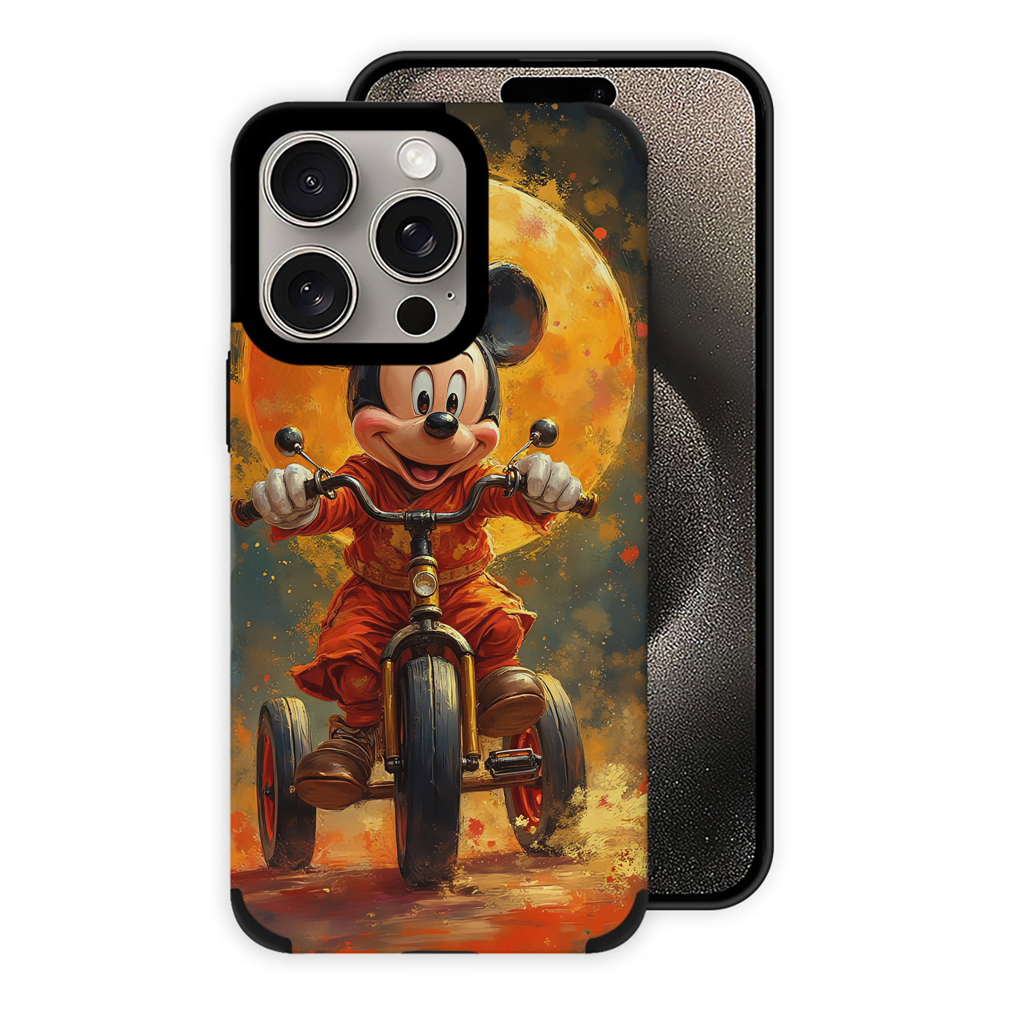 （画像用） ミッキーマウス Mickey Mouse 【iPhone15ProMax対応】 PUレザー スマホケース 耐衝撃＆黄変防止