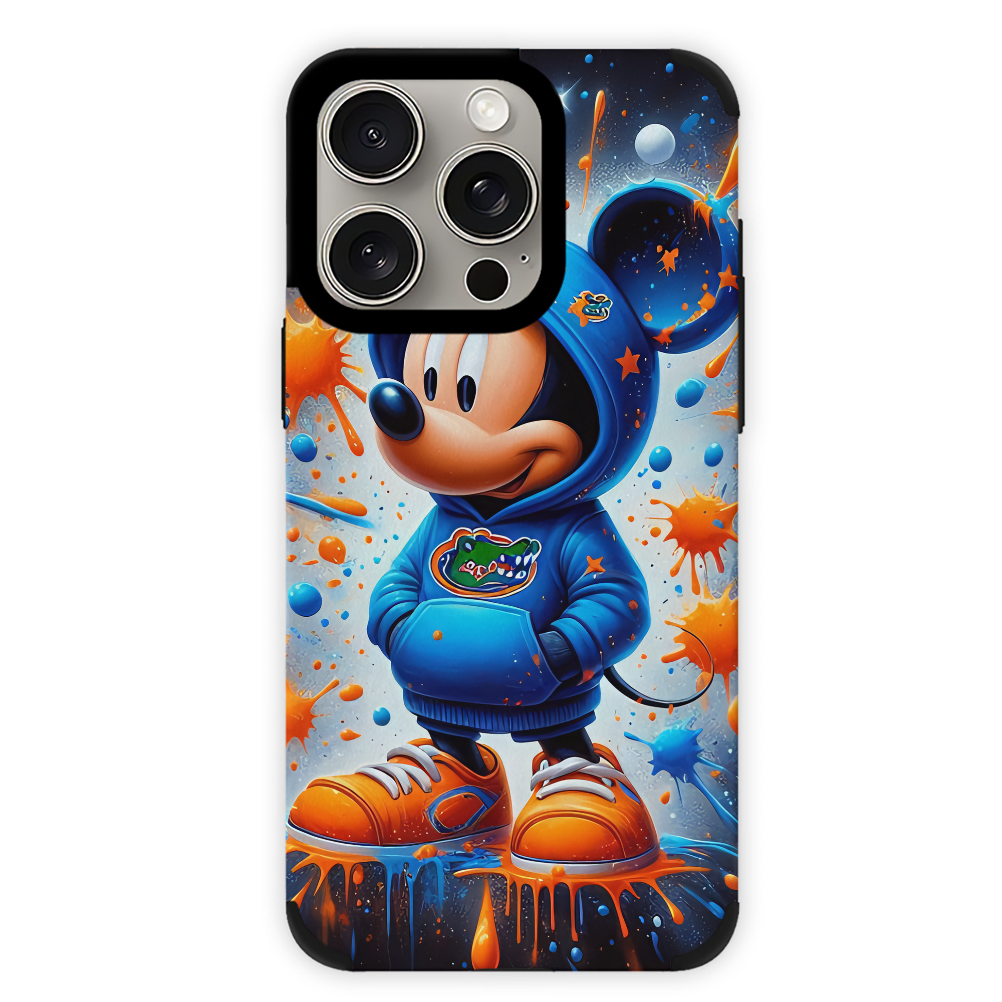 （画像用） ミッキーマウス Mickey Mouse 【iPhone15ProMax対応】 PUレザー スマホケース 耐衝撃＆黄変防止