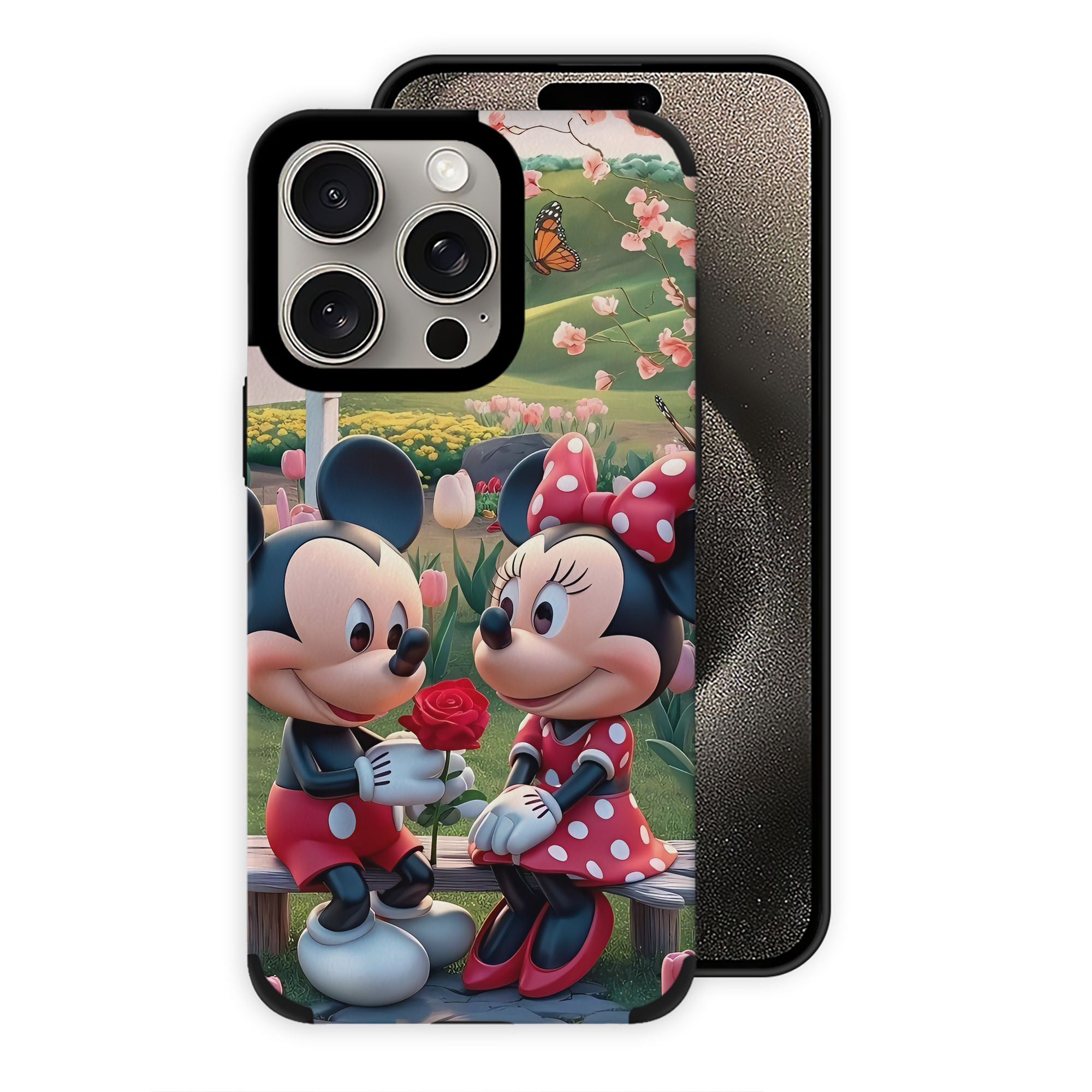 （画像用） ミッキーマウス Mickey Mouse 【iPhone15ProMax対応】 PUレザー スマホケース 耐衝撃＆黄変防止
