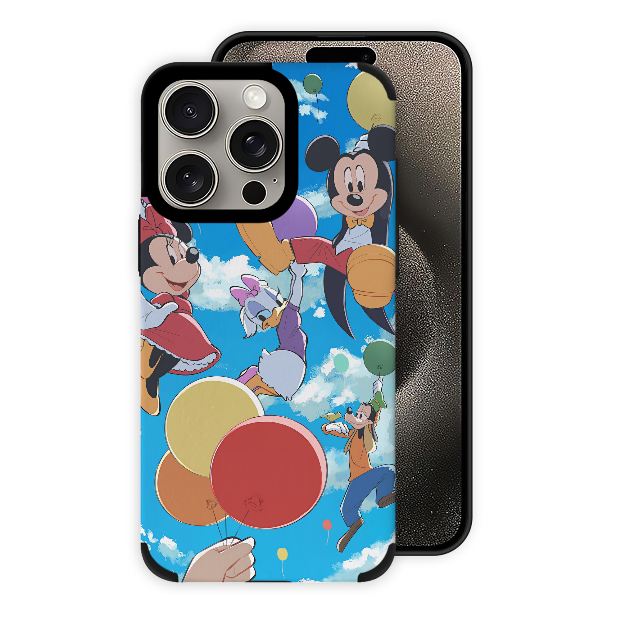 （画像用） ミッキーマウス Mickey Mouse 【iPhone15ProMax対応】 PUレザー スマホケース 耐衝撃＆黄変防止