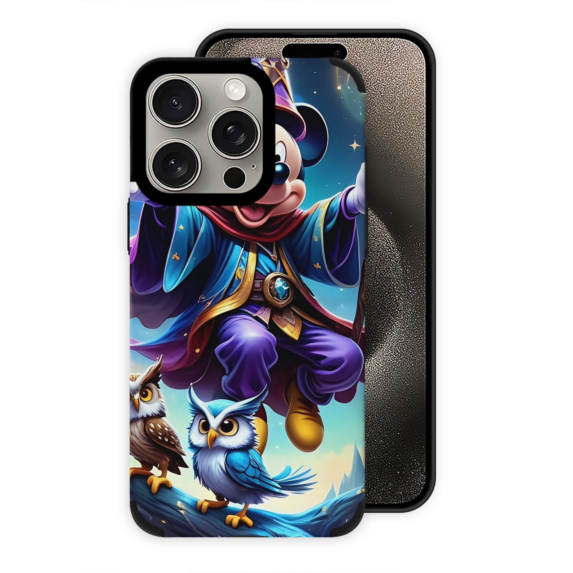 （画像用） ミッキーマウス Mickey Mouse 【iPhone15ProMax対応】 PUレザー スマホケース 耐衝撃＆黄変防止