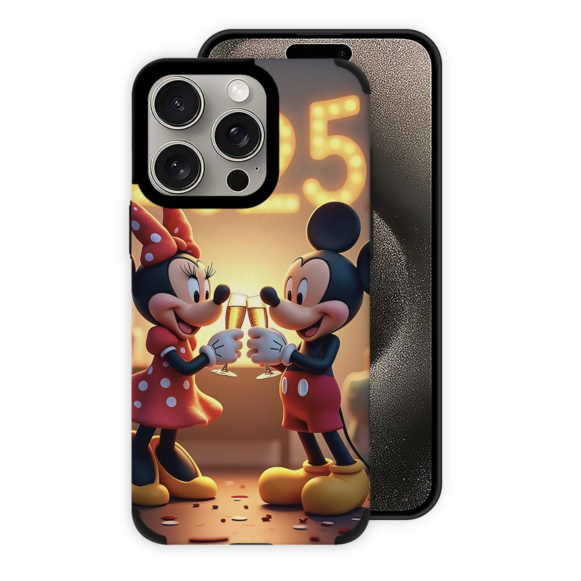 （画像用） ミッキーマウス Mickey Mouse 【iPhone15ProMax対応】 PUレザー スマホケース 耐衝撃＆黄変防止