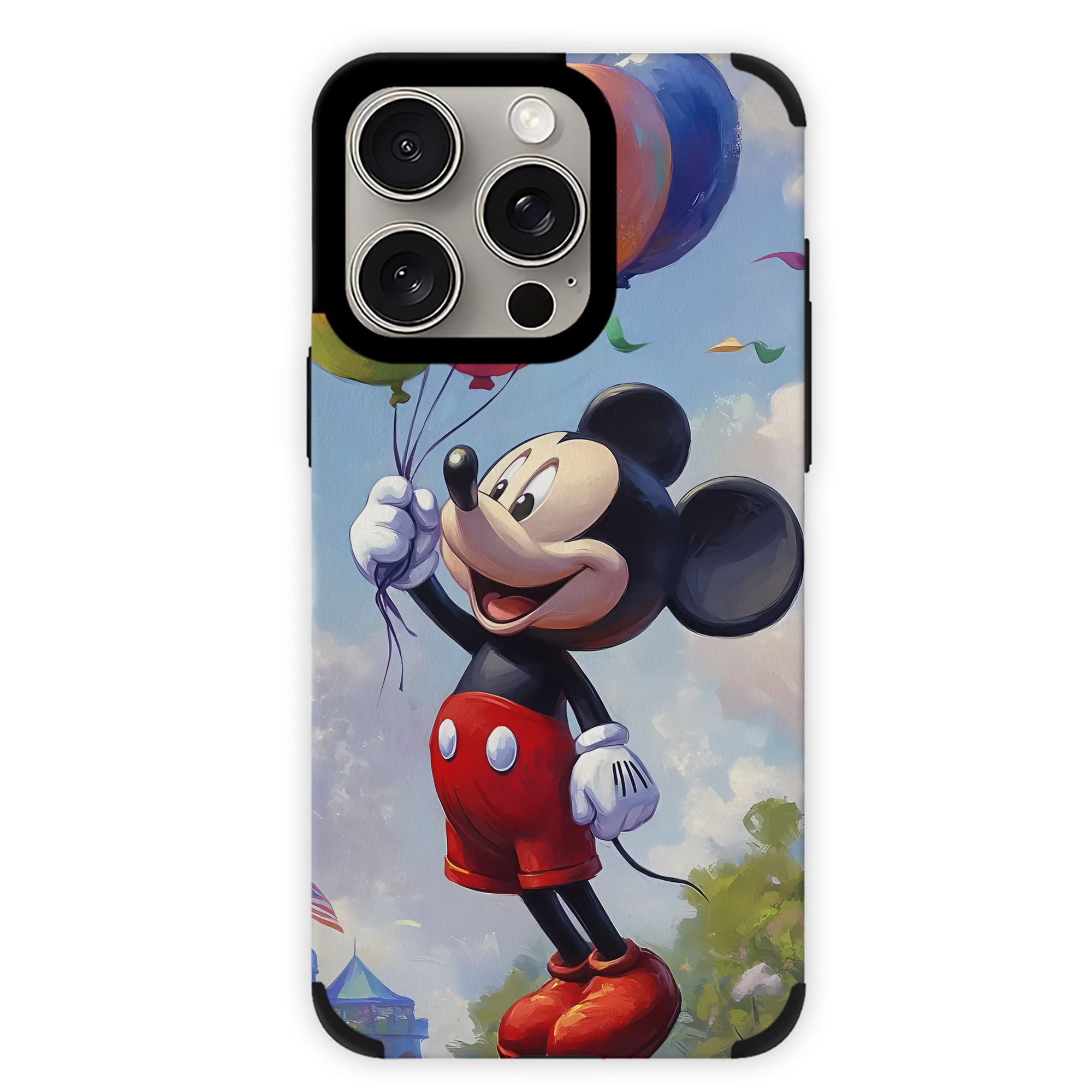 （画像用） ミッキーマウス Mickey Mouse 【iPhone15ProMax対応】 PUレザー スマホケース 耐衝撃＆黄変防止