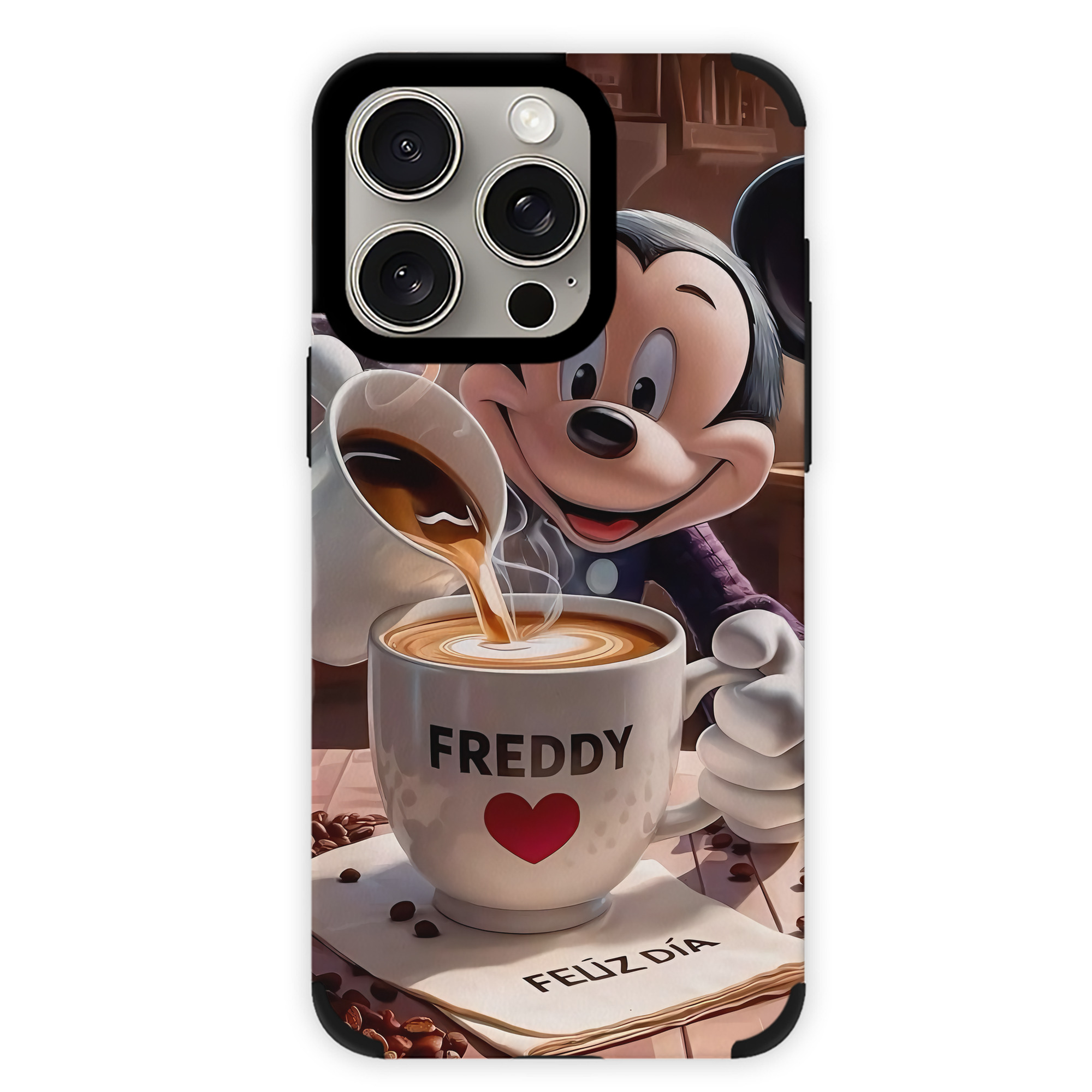 （画像用） ミッキーマウス Mickey Mouse 【iPhone15ProMax対応】 PUレザー スマホケース 耐衝撃＆黄変防止