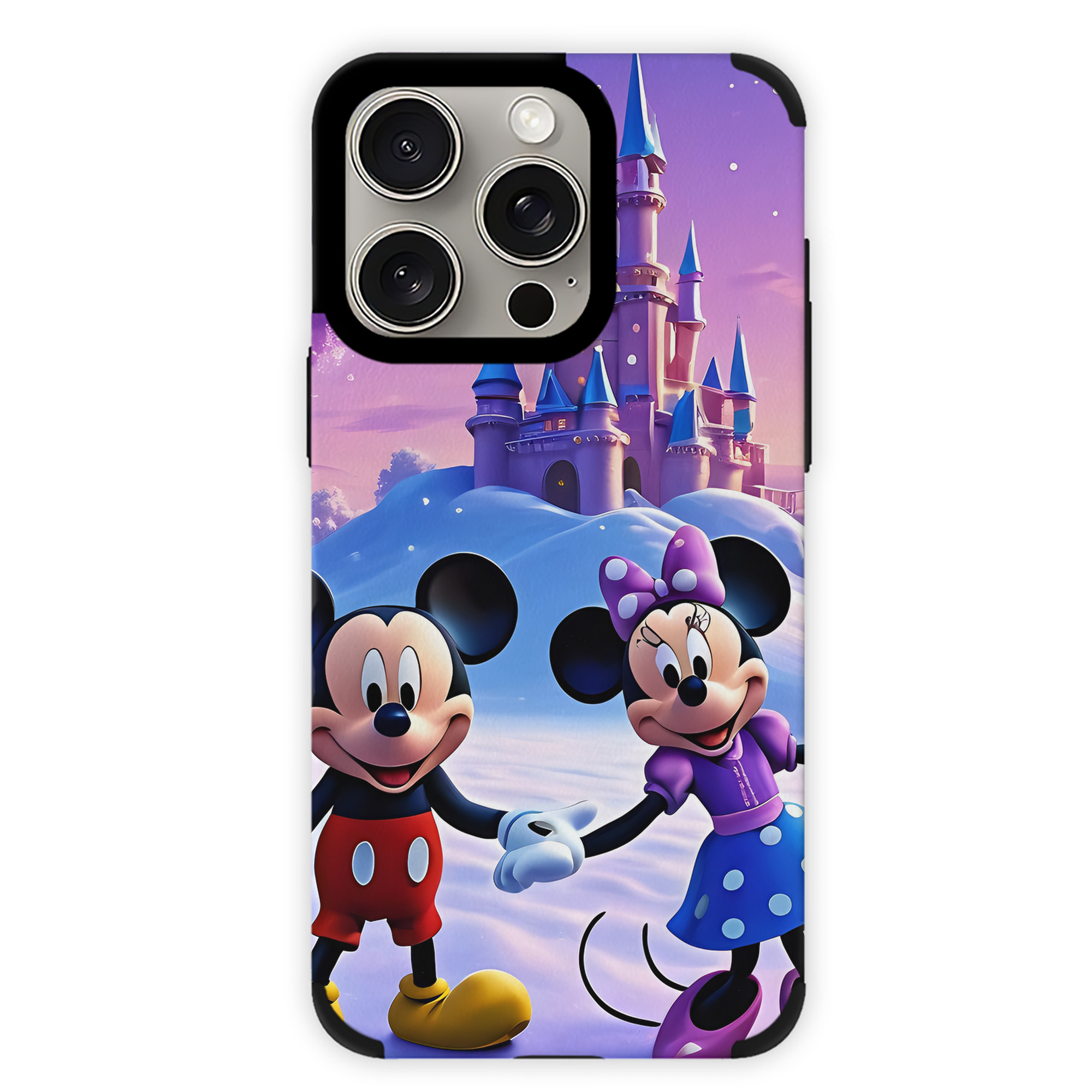 （画像用） ミッキーマウス Mickey Mouse 【iPhone15ProMax対応】 PUレザー スマホケース 耐衝撃＆黄変防止