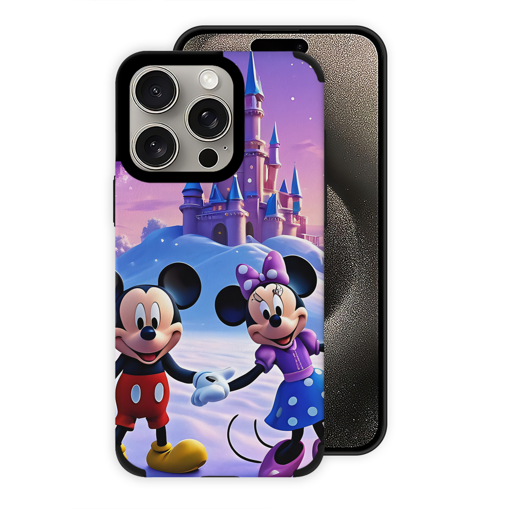 （画像用） ミッキーマウス Mickey Mouse 【iPhone15ProMax対応】 PUレザー スマホケース 耐衝撃＆黄変防止