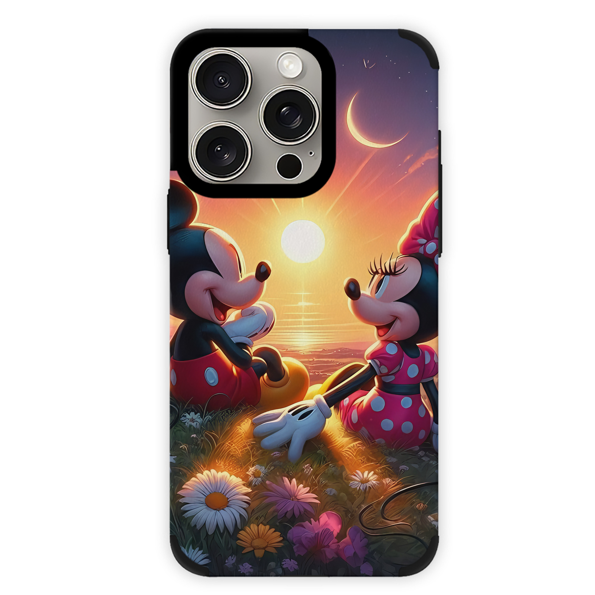 （画像用） ミッキーマウス Mickey Mouse 【iPhone15ProMax対応】 PUレザー スマホケース 耐衝撃＆黄変防止