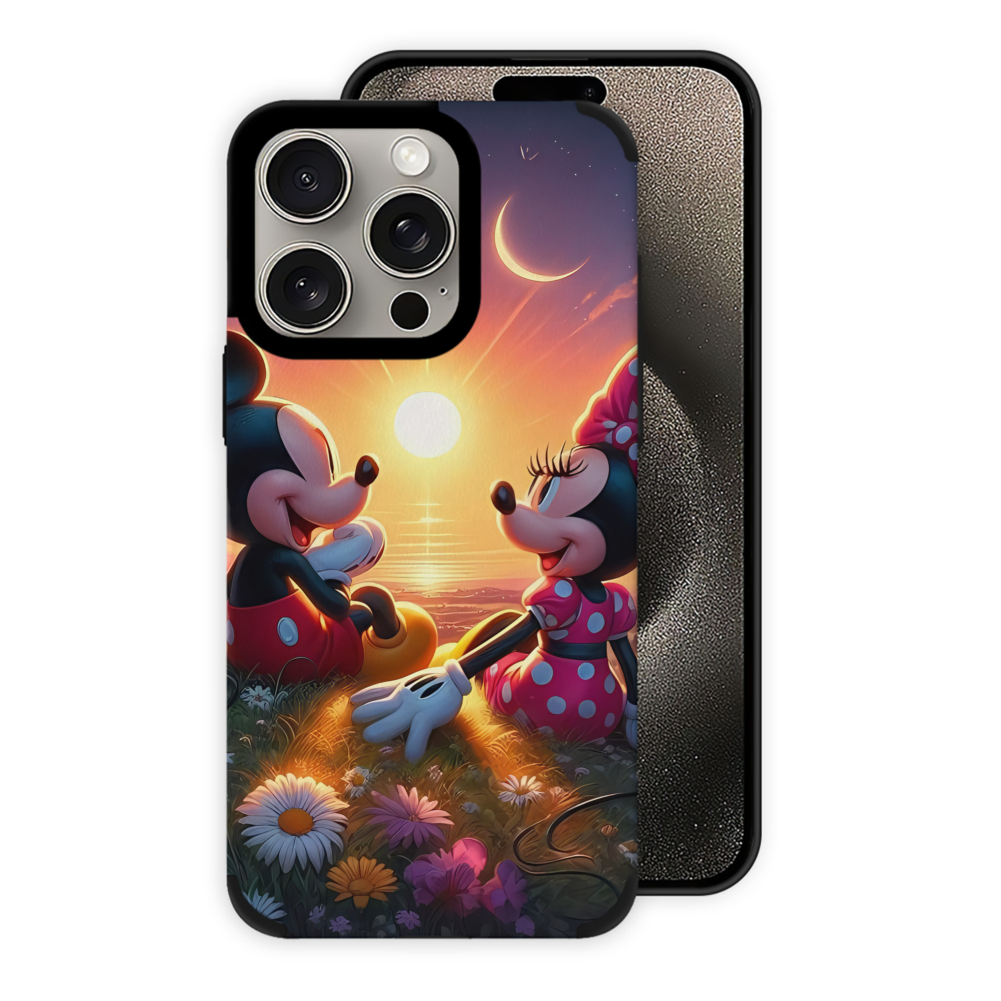 （画像用） ミッキーマウス Mickey Mouse 【iPhone15ProMax対応】 PUレザー スマホケース 耐衝撃＆黄変防止