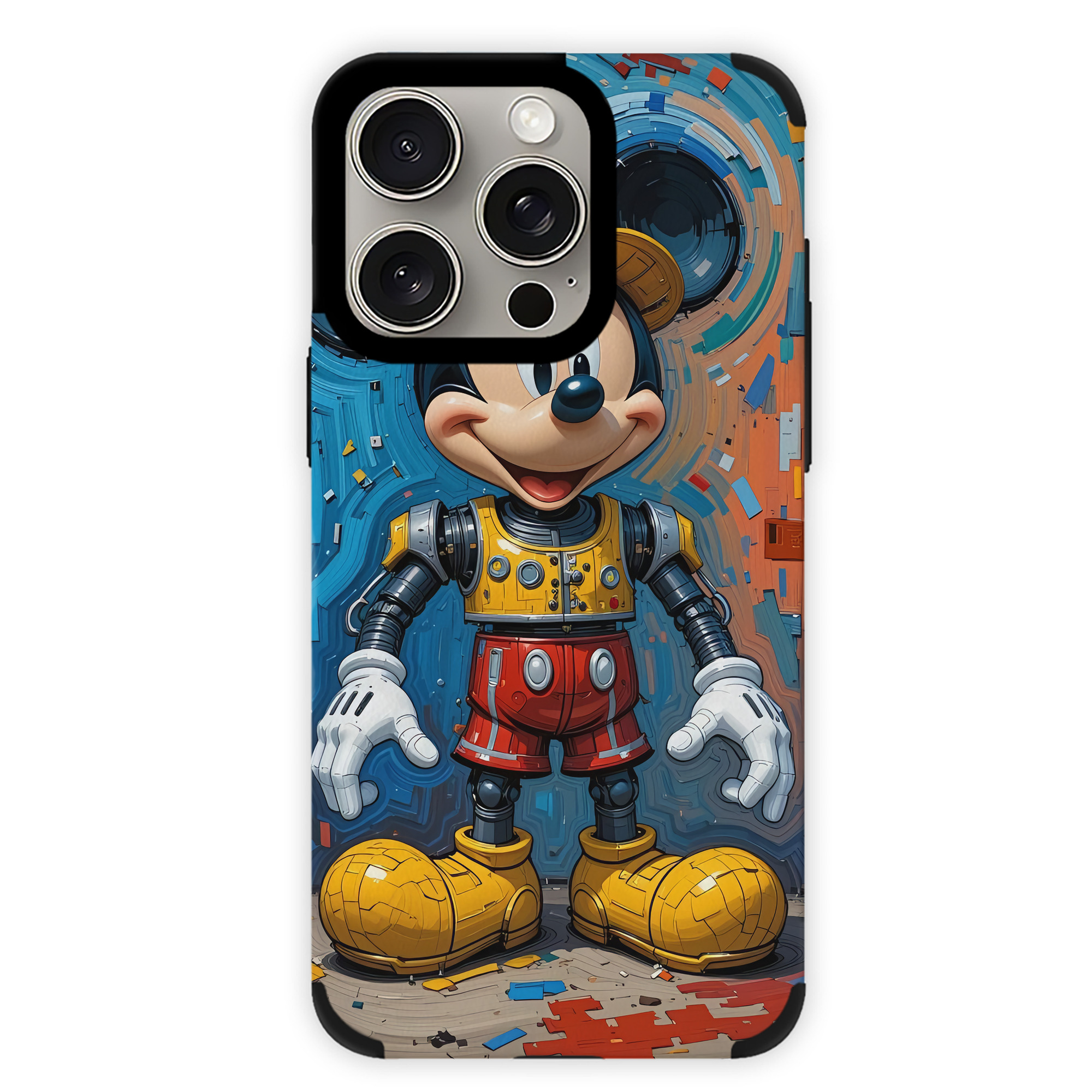 （画像用） ミッキーマウス Mickey Mouse 【iPhone15ProMax対応】 PUレザー スマホケース 耐衝撃＆黄変防止