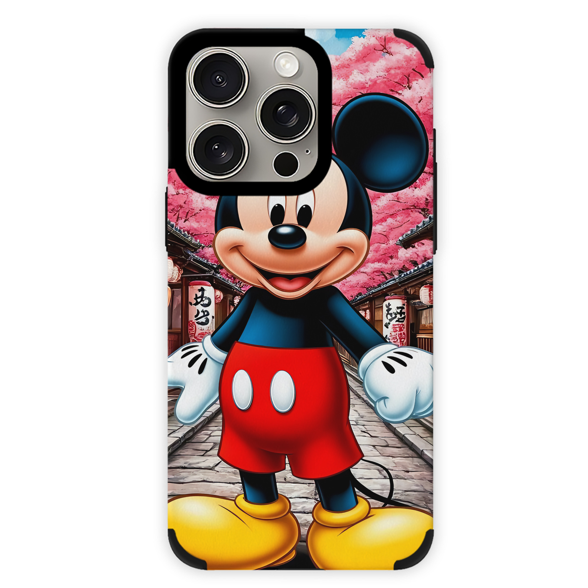 （画像用） ミッキーマウス Mickey Mouse 【iPhone15ProMax対応】 PUレザー スマホケース 耐衝撃＆黄変防止