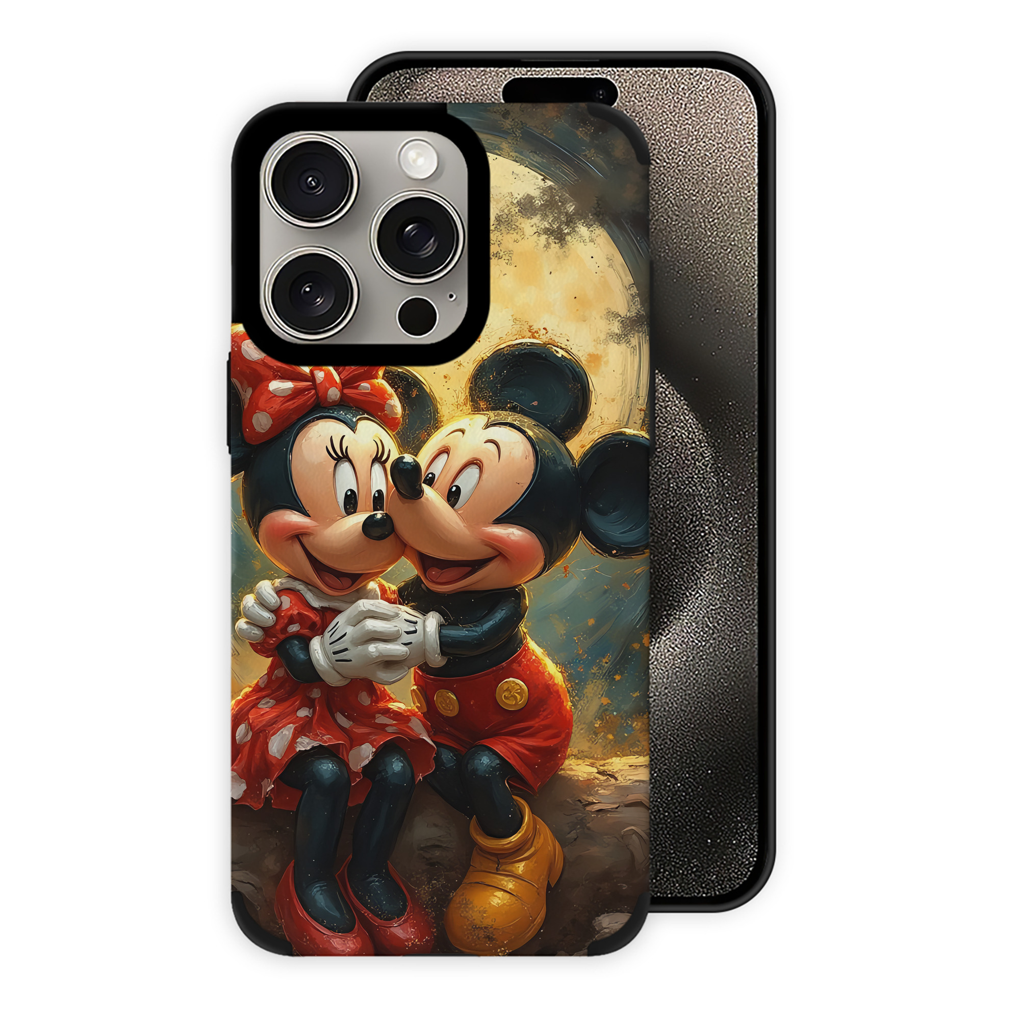 （画像用） ミッキーマウス Mickey Mouse 【iPhone15ProMax対応】 PUレザー スマホケース 耐衝撃＆黄変防止