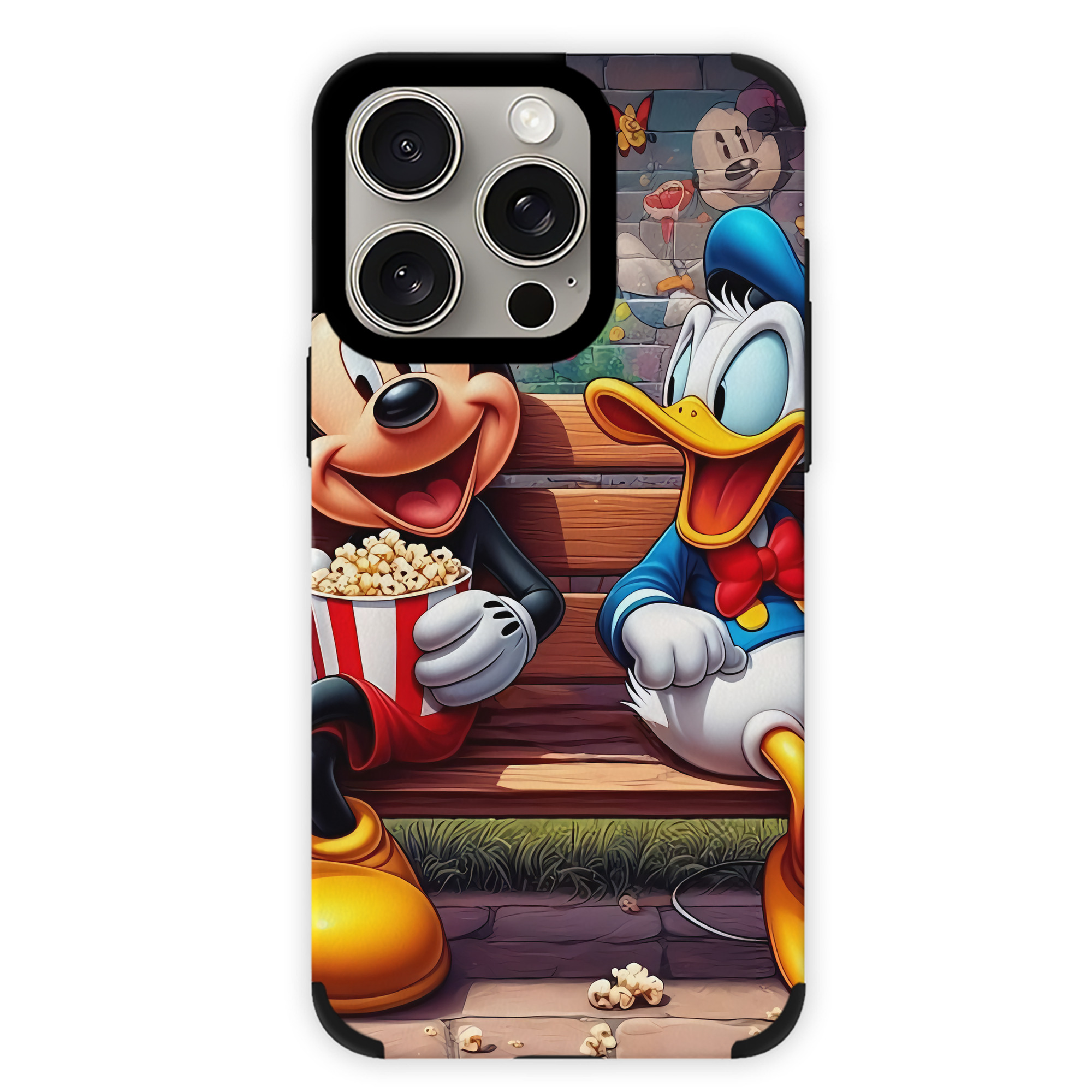（画像用） ミッキーマウス Mickey Mouse 【iPhone15ProMax対応】 PUレザー スマホケース 耐衝撃＆黄変防止