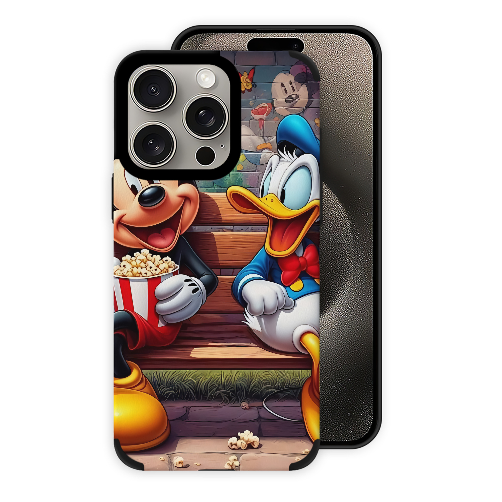 （画像用） ミッキーマウス Mickey Mouse 【iPhone15ProMax対応】 PUレザー スマホケース 耐衝撃＆黄変防止