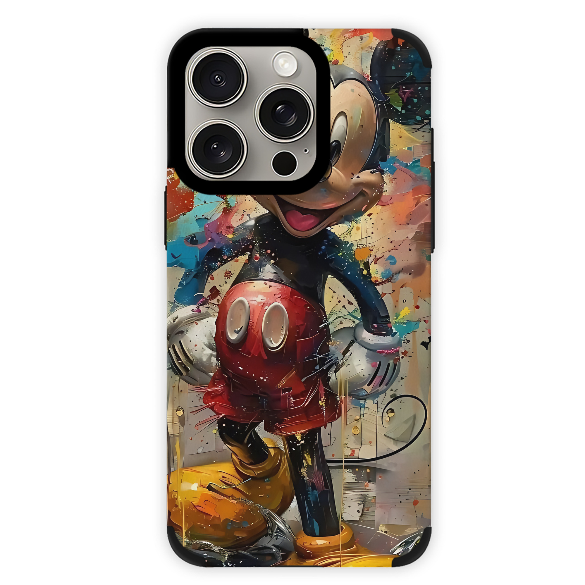 （画像用） ミッキーマウス Mickey Mouse 【iPhone15ProMax対応】 PUレザー スマホケース 耐衝撃＆黄変防止