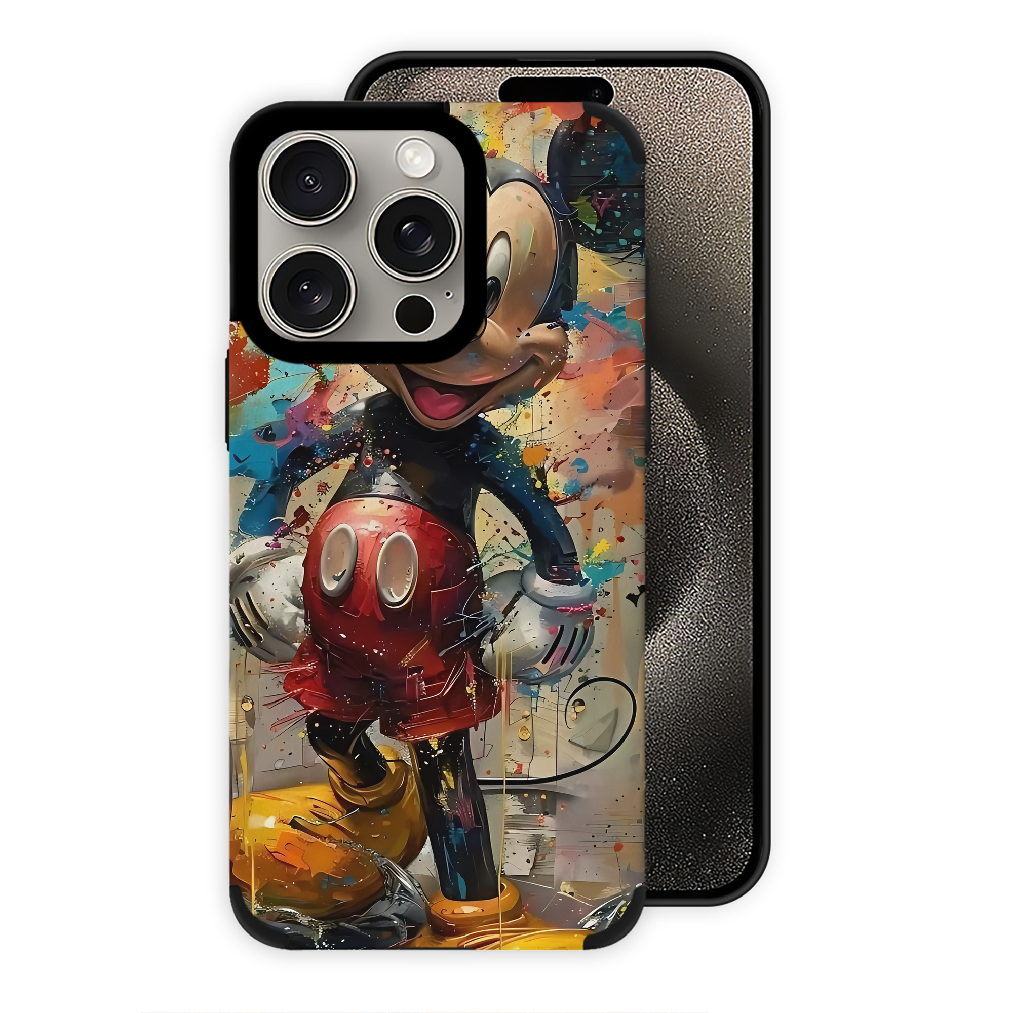 （画像用） ミッキーマウス Mickey Mouse 【iPhone15ProMax対応】 PUレザー スマホケース 耐衝撃＆黄変防止