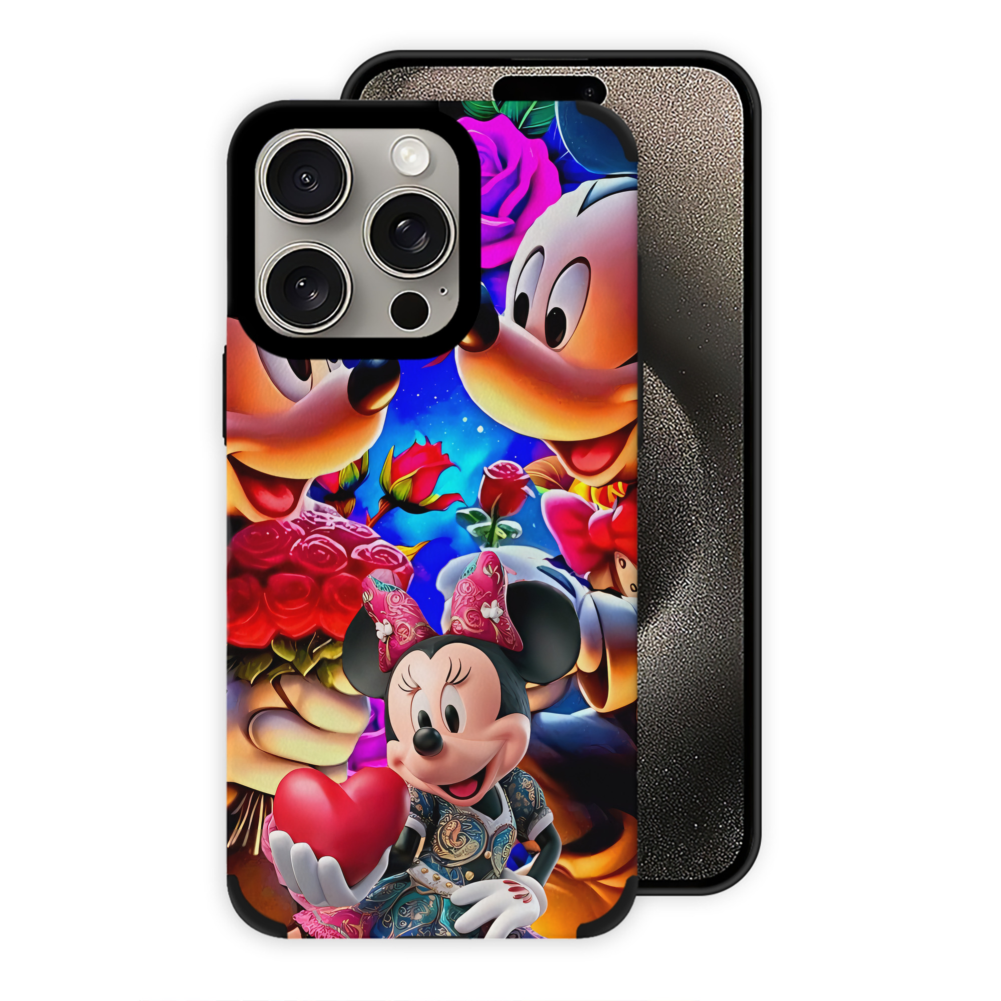 （画像用） ミッキーマウス Mickey Mouse 【iPhone15ProMax対応】 PUレザー スマホケース 耐衝撃＆黄変防止